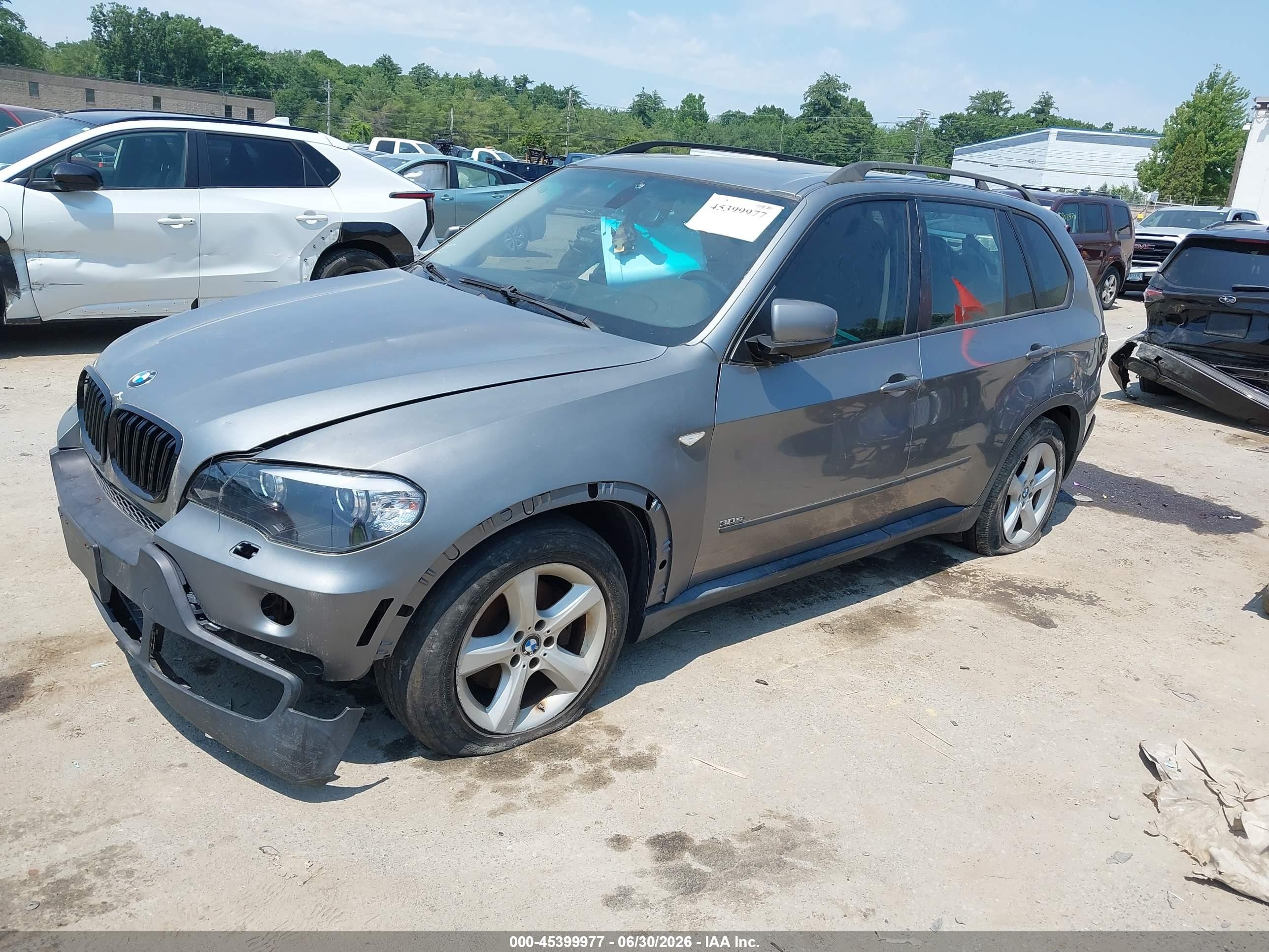 2008 Bmw X5 3.0si Gray vin: 5UXFE43538L008208