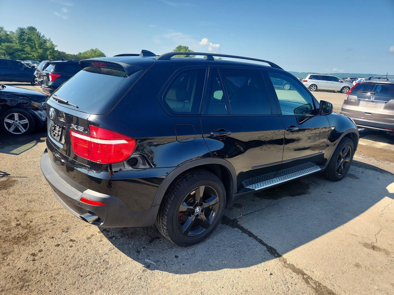 2008 Bmw X5 3.0i Black vin: 5UXFE43538L020312