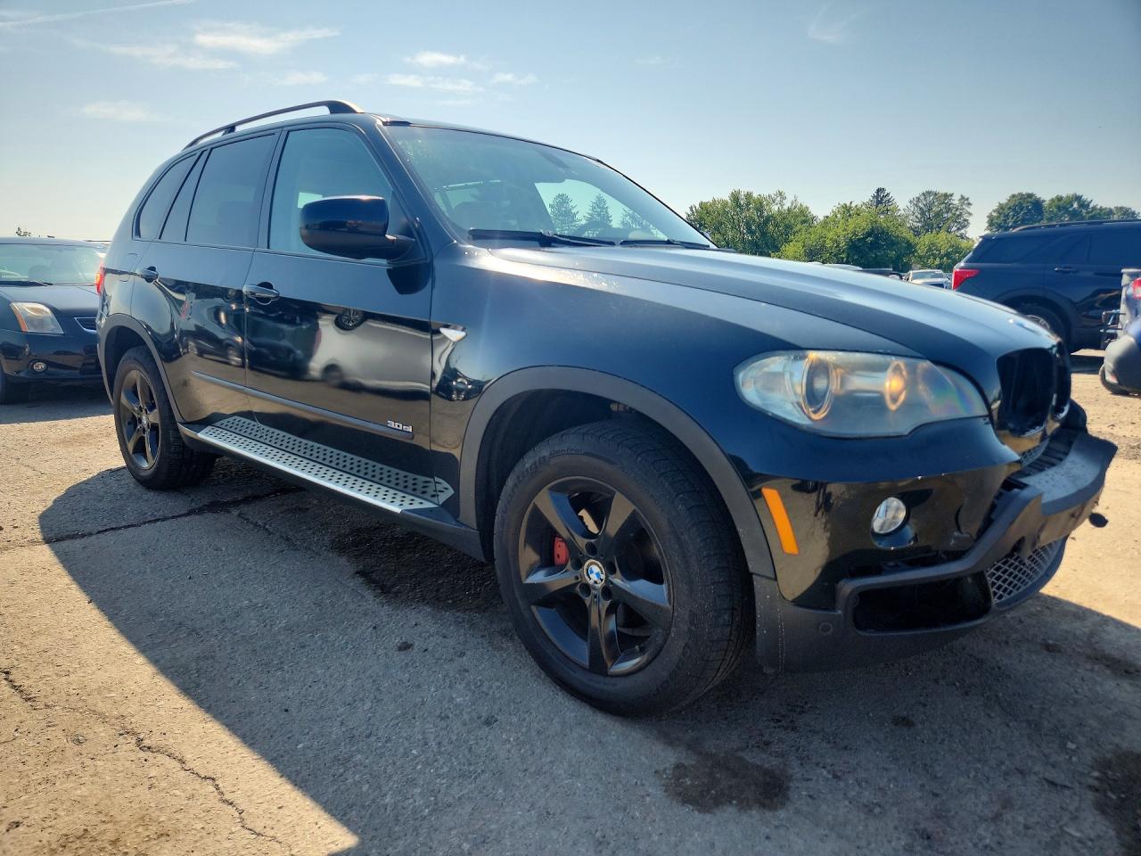 2008 Bmw X5 3.0i Black vin: 5UXFE43538L020312