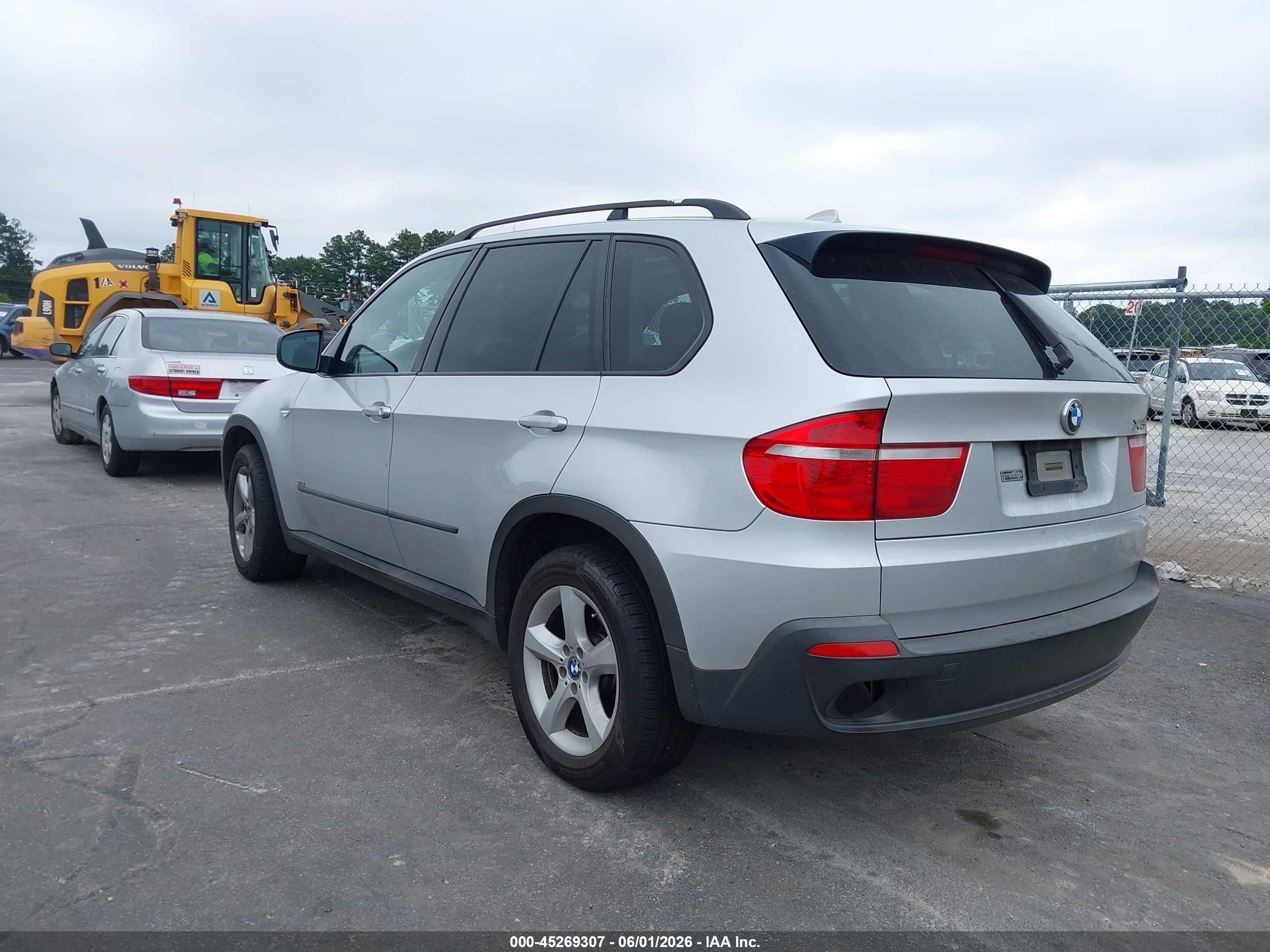 2008 Bmw X5 3.0si Серебряный vin: 5UXFE43538L024277