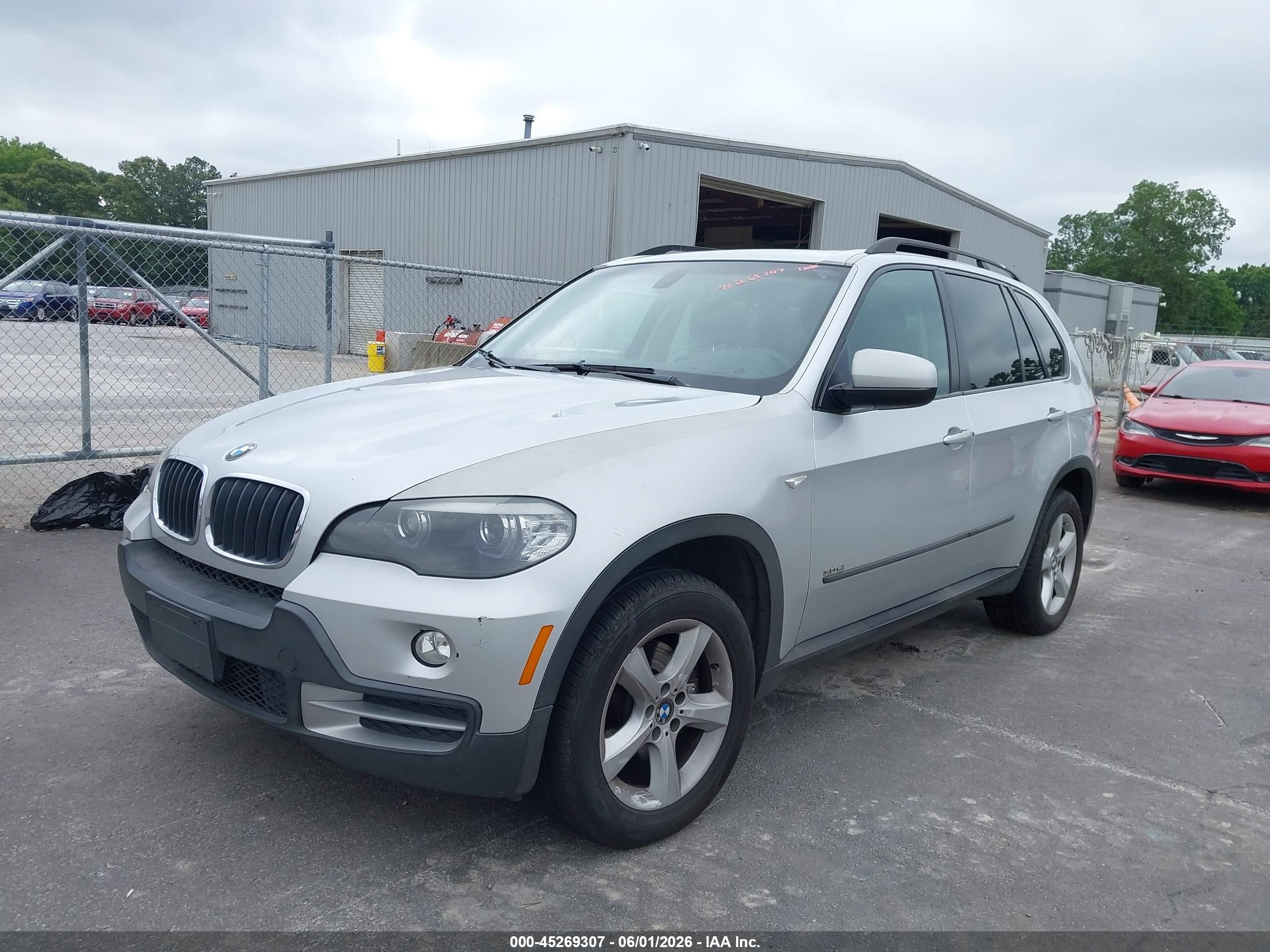 2008 Bmw X5 3.0si Серебряный vin: 5UXFE43538L024277