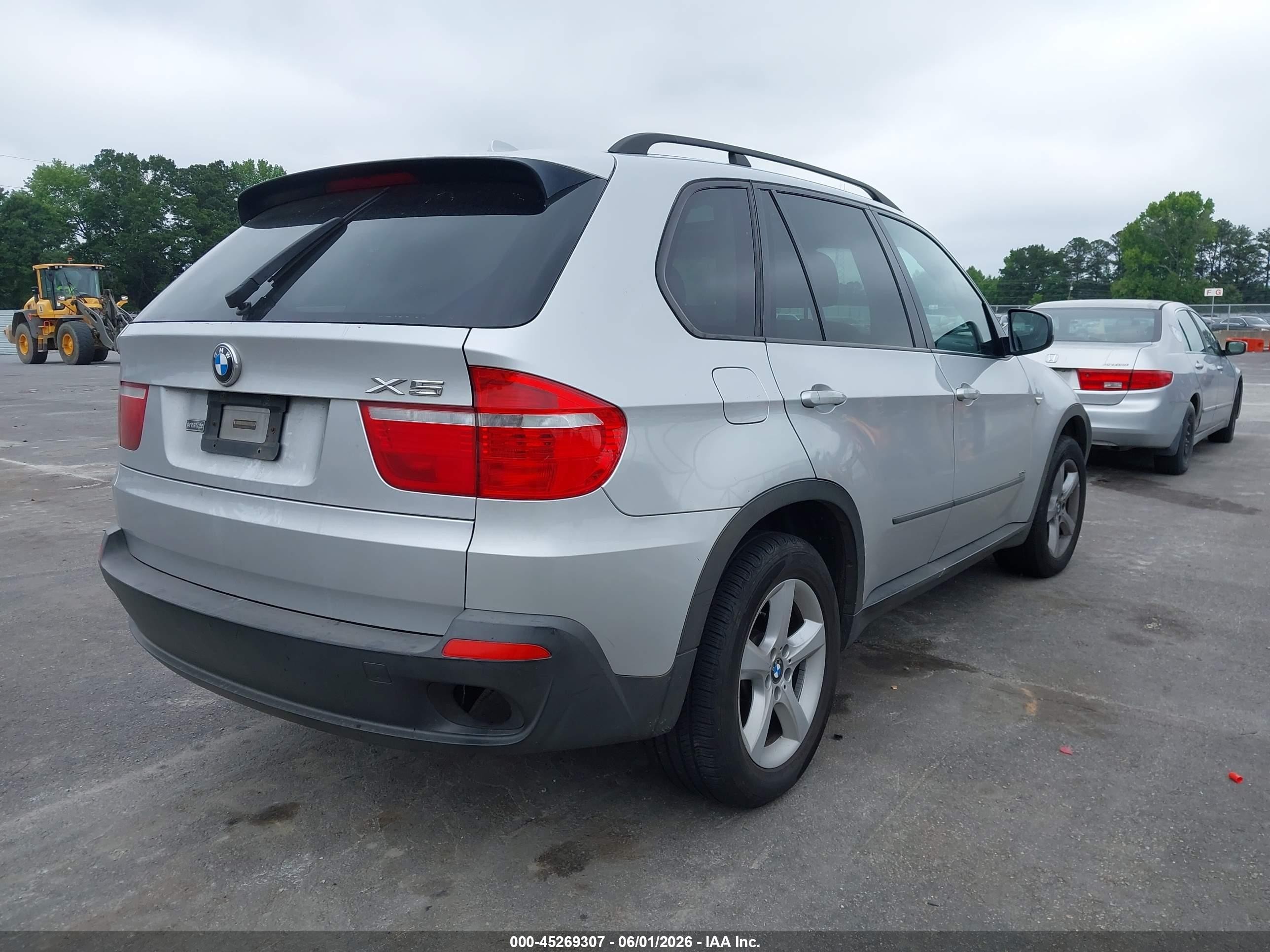 2008 Bmw X5 3.0si Серебряный vin: 5UXFE43538L024277