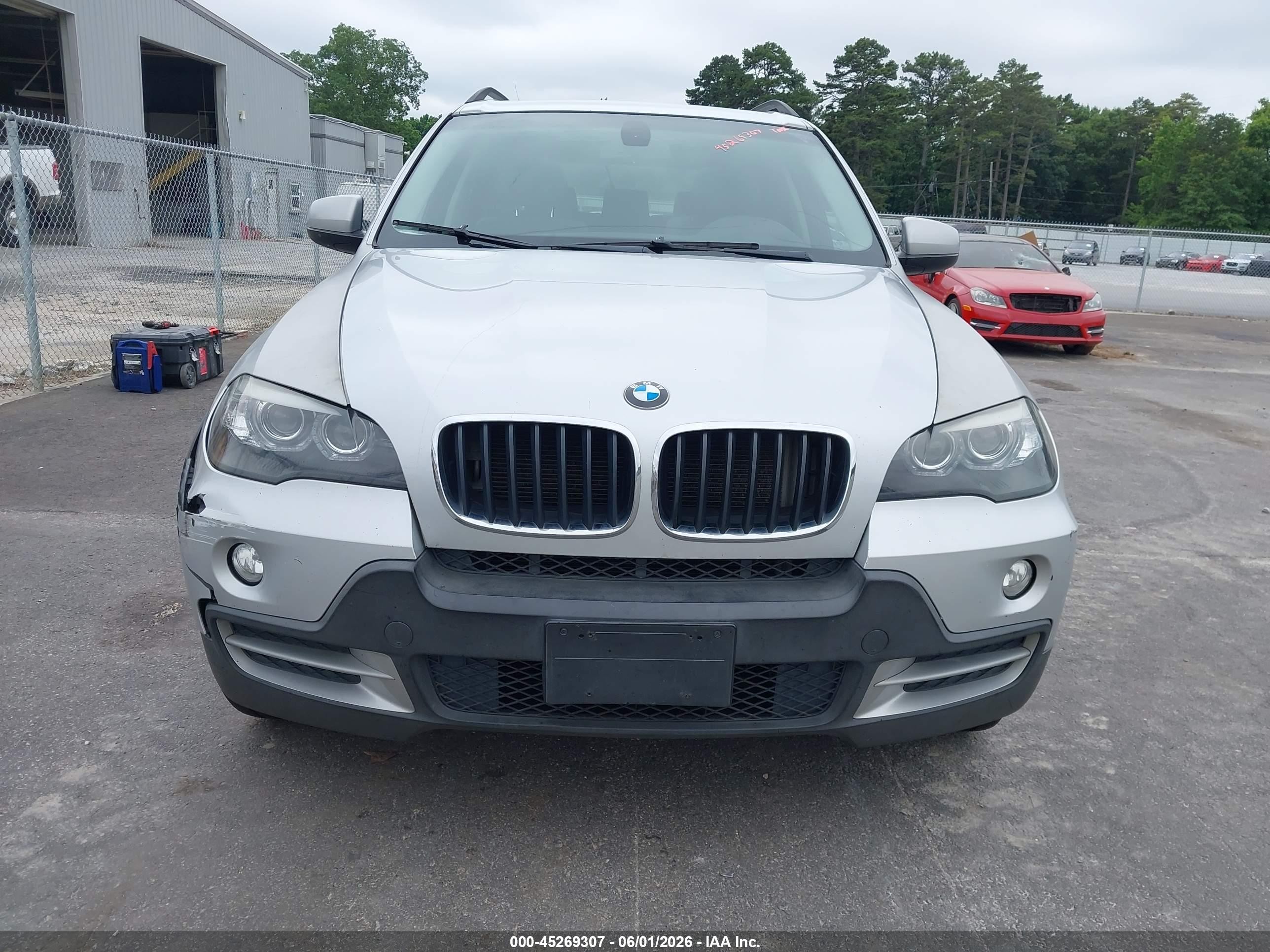 2008 Bmw X5 3.0si Серебряный vin: 5UXFE43538L024277