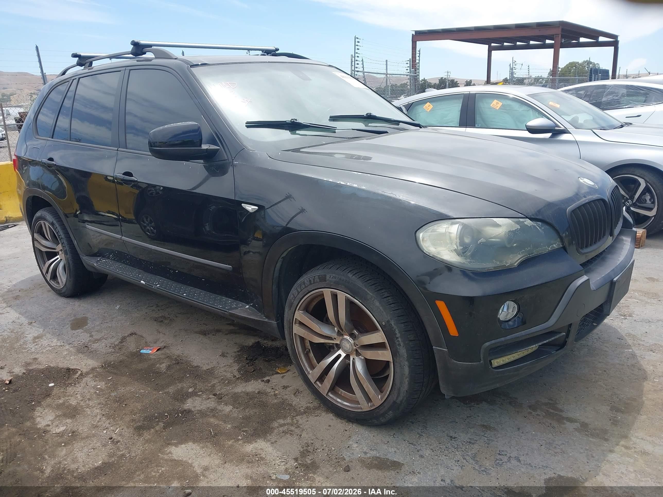 2008 Bmw X5 3.0si Black vin: 5UXFE43538L026028