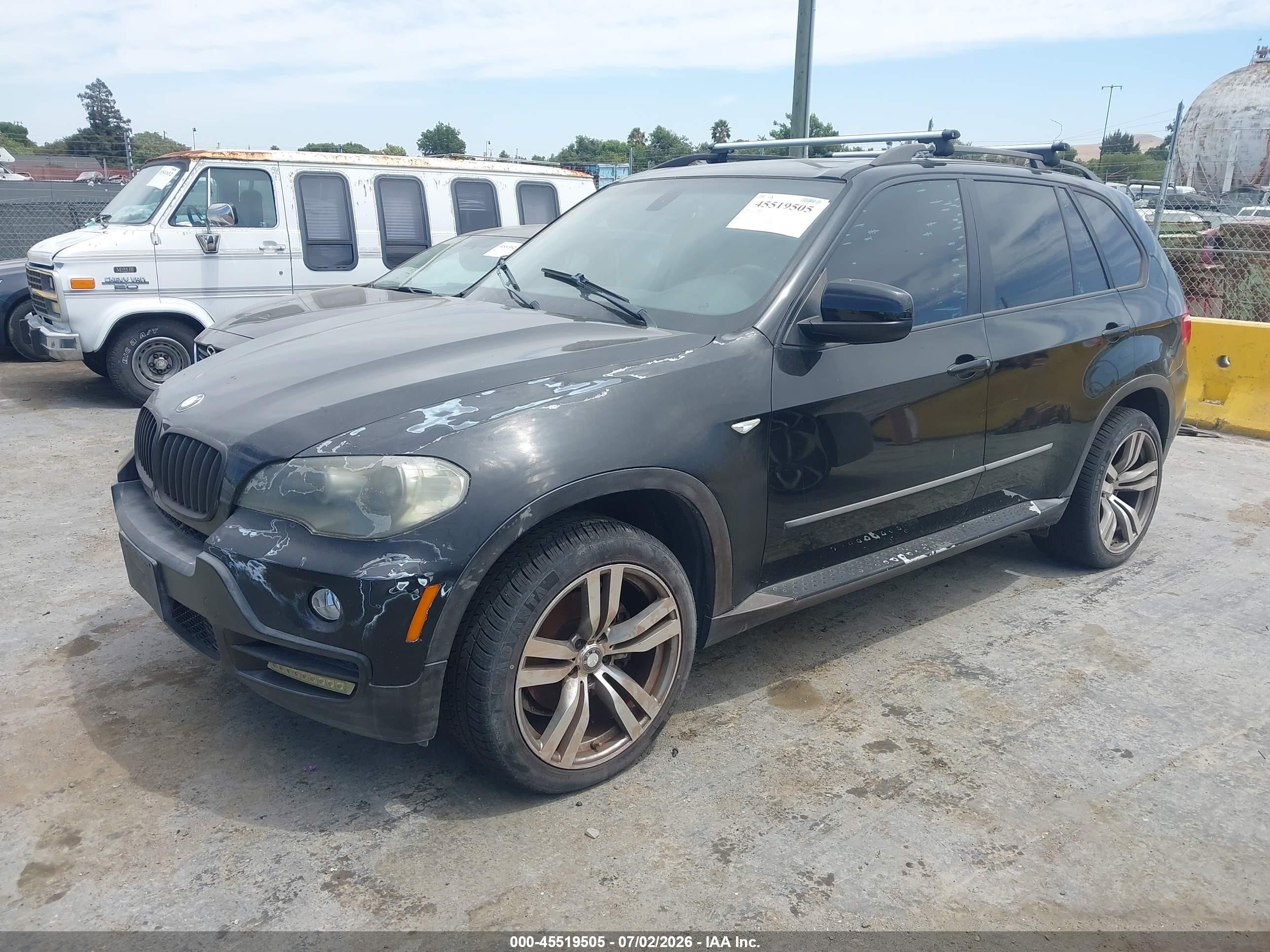 2008 Bmw X5 3.0si Black vin: 5UXFE43538L026028
