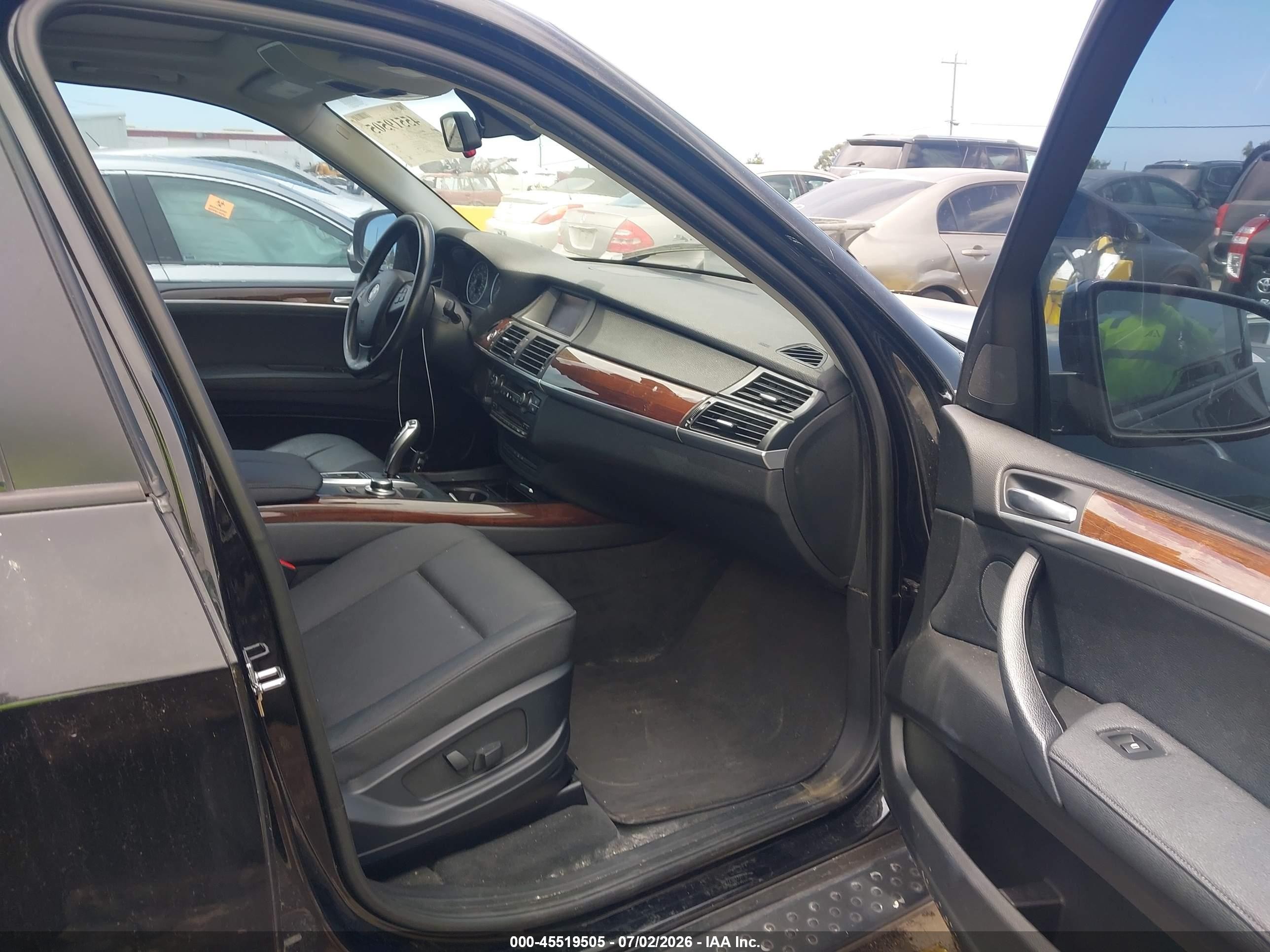 2008 Bmw X5 3.0si Black vin: 5UXFE43538L026028