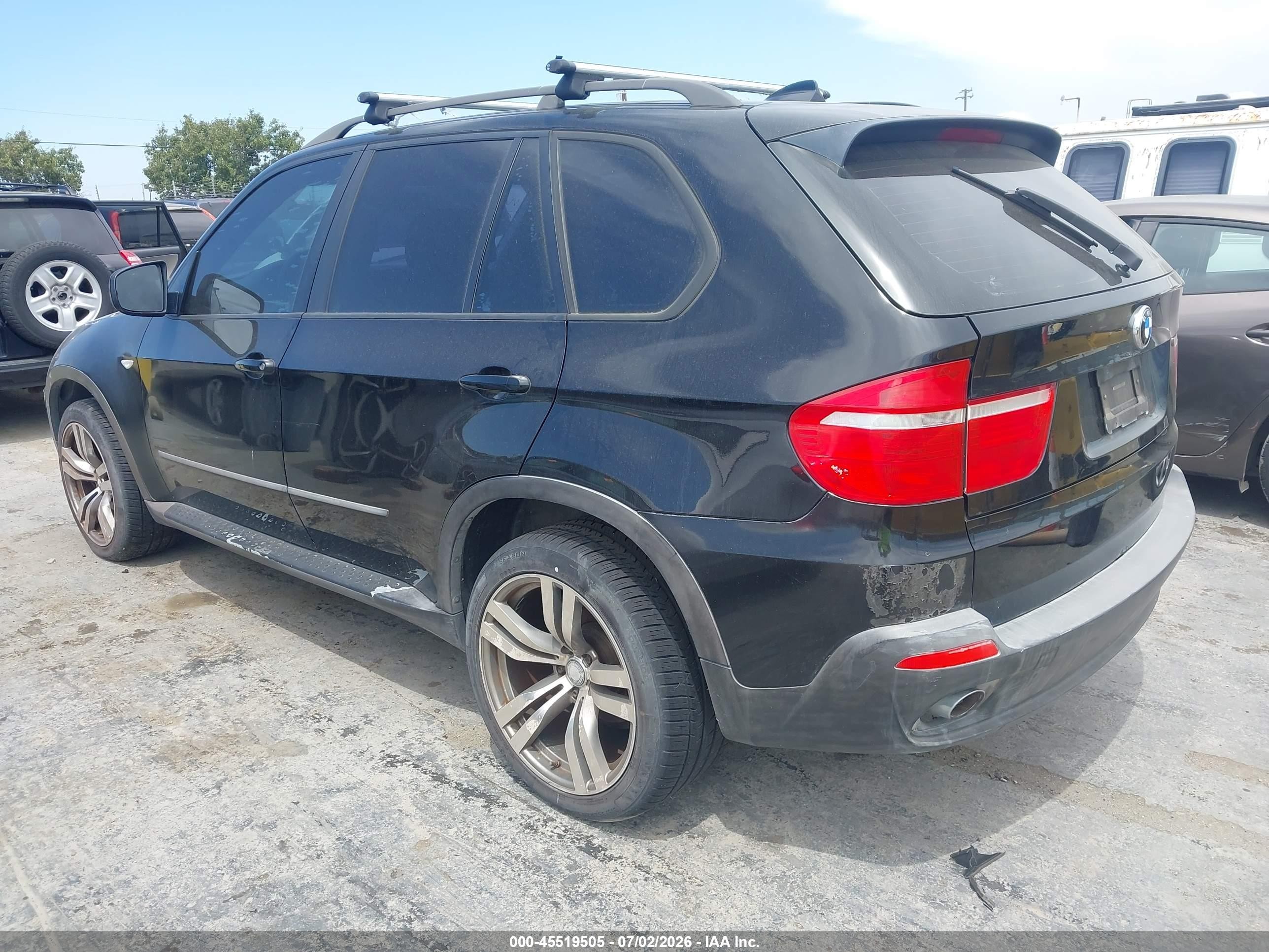 2008 Bmw X5 3.0si Black vin: 5UXFE43538L026028