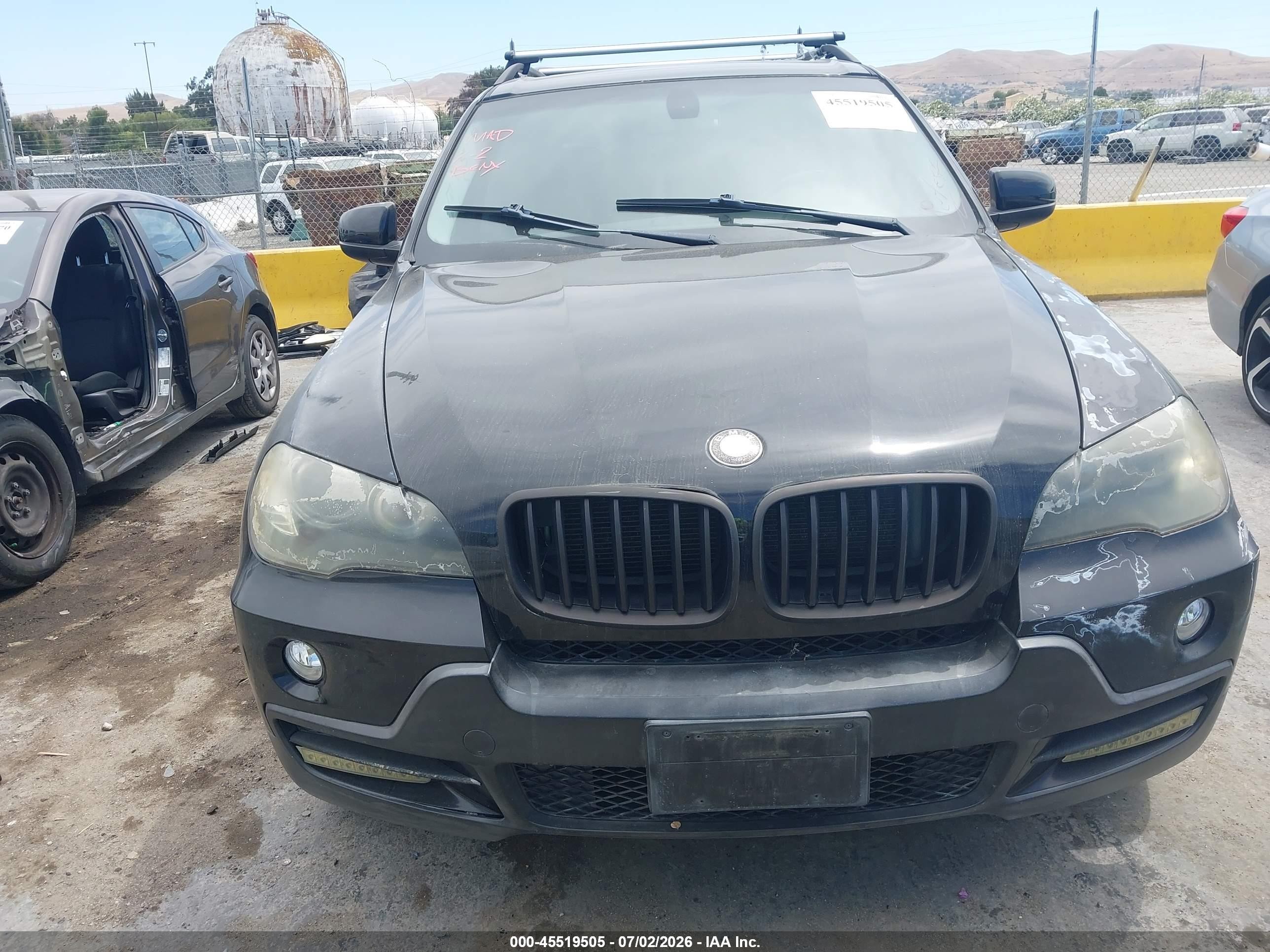 2008 Bmw X5 3.0si Black vin: 5UXFE43538L026028