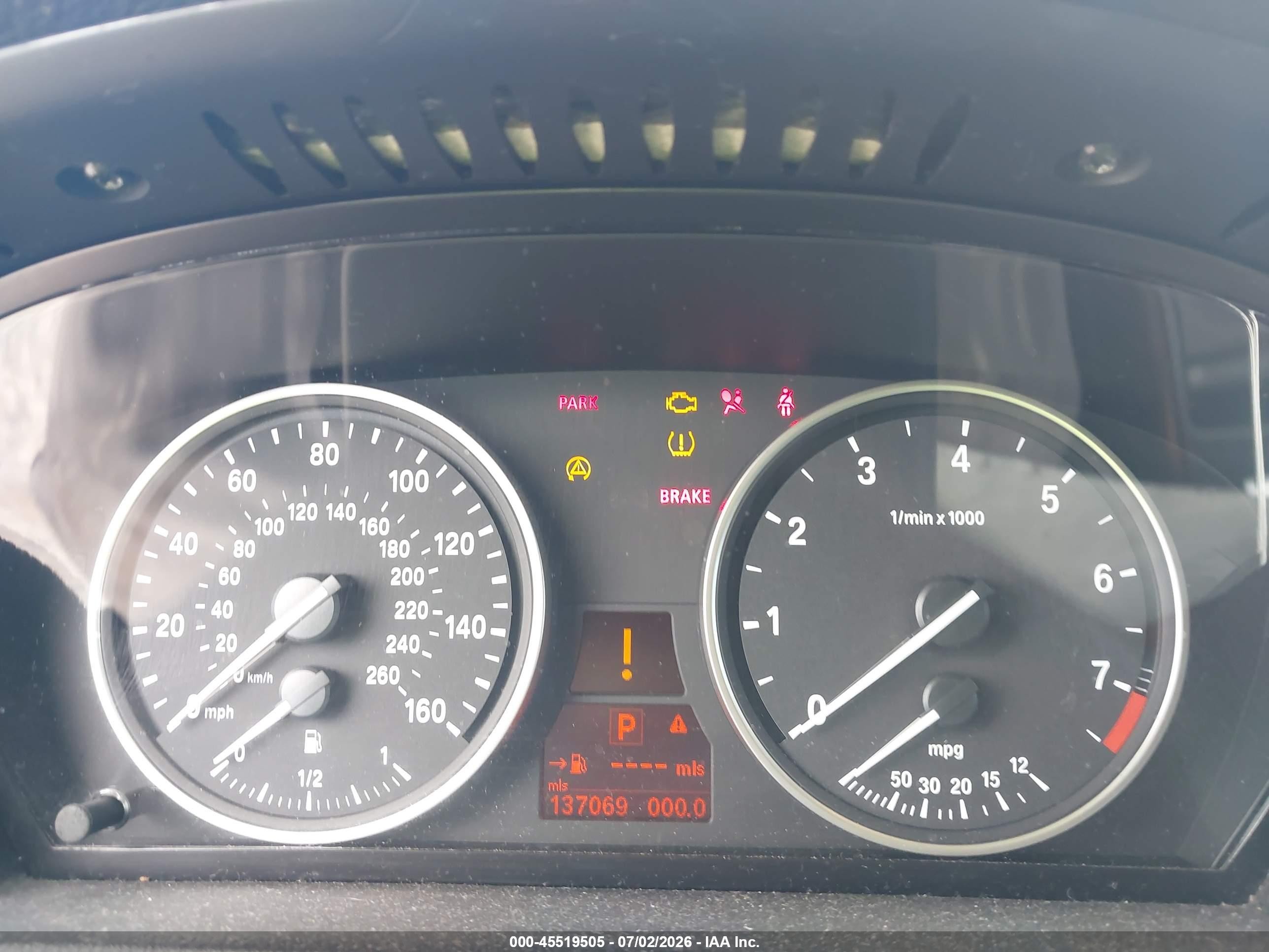 2008 Bmw X5 3.0si Black vin: 5UXFE43538L026028
