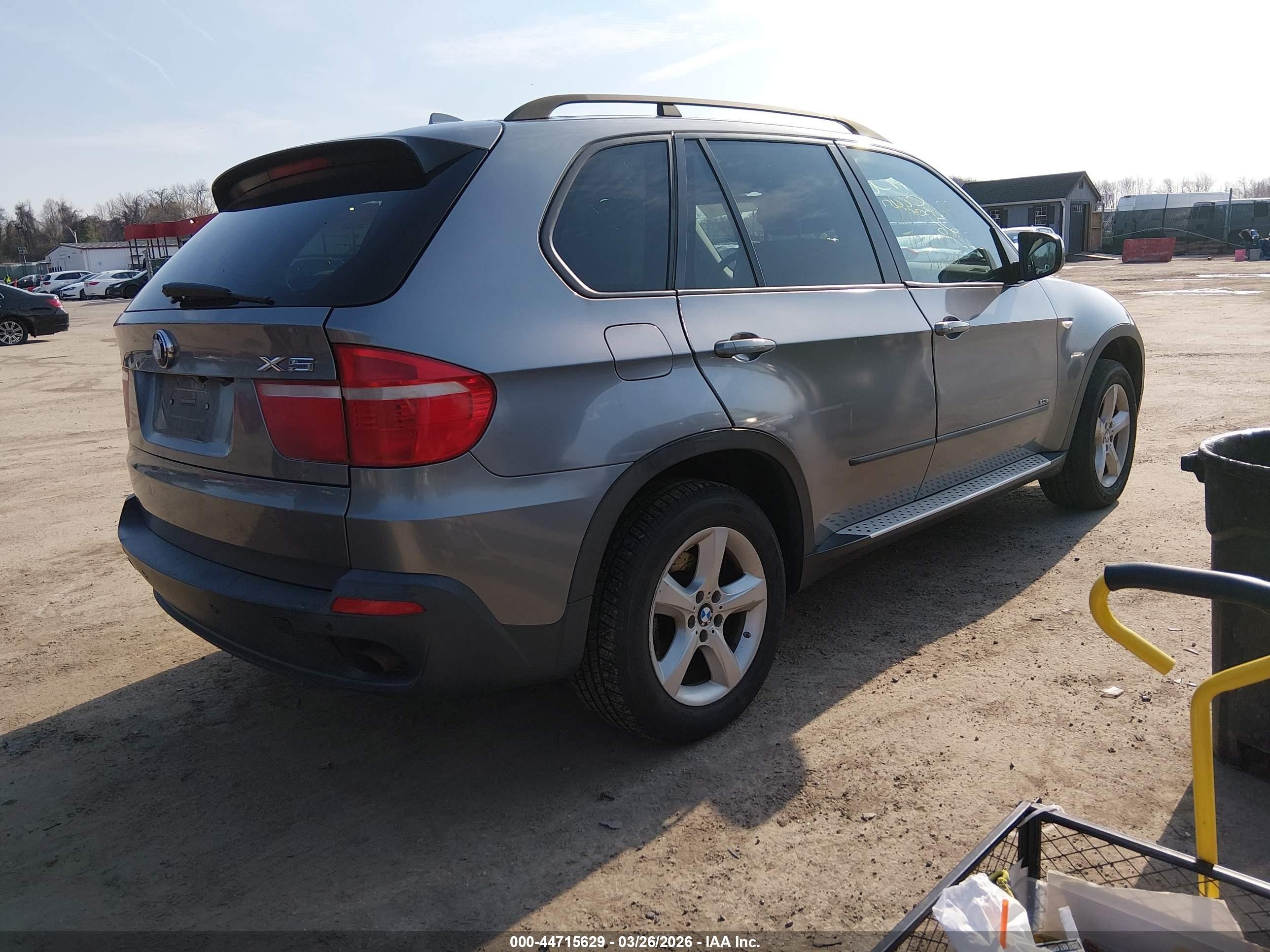 2008 Bmw X5 3.0si Gray vin: 5UXFE43538L031679