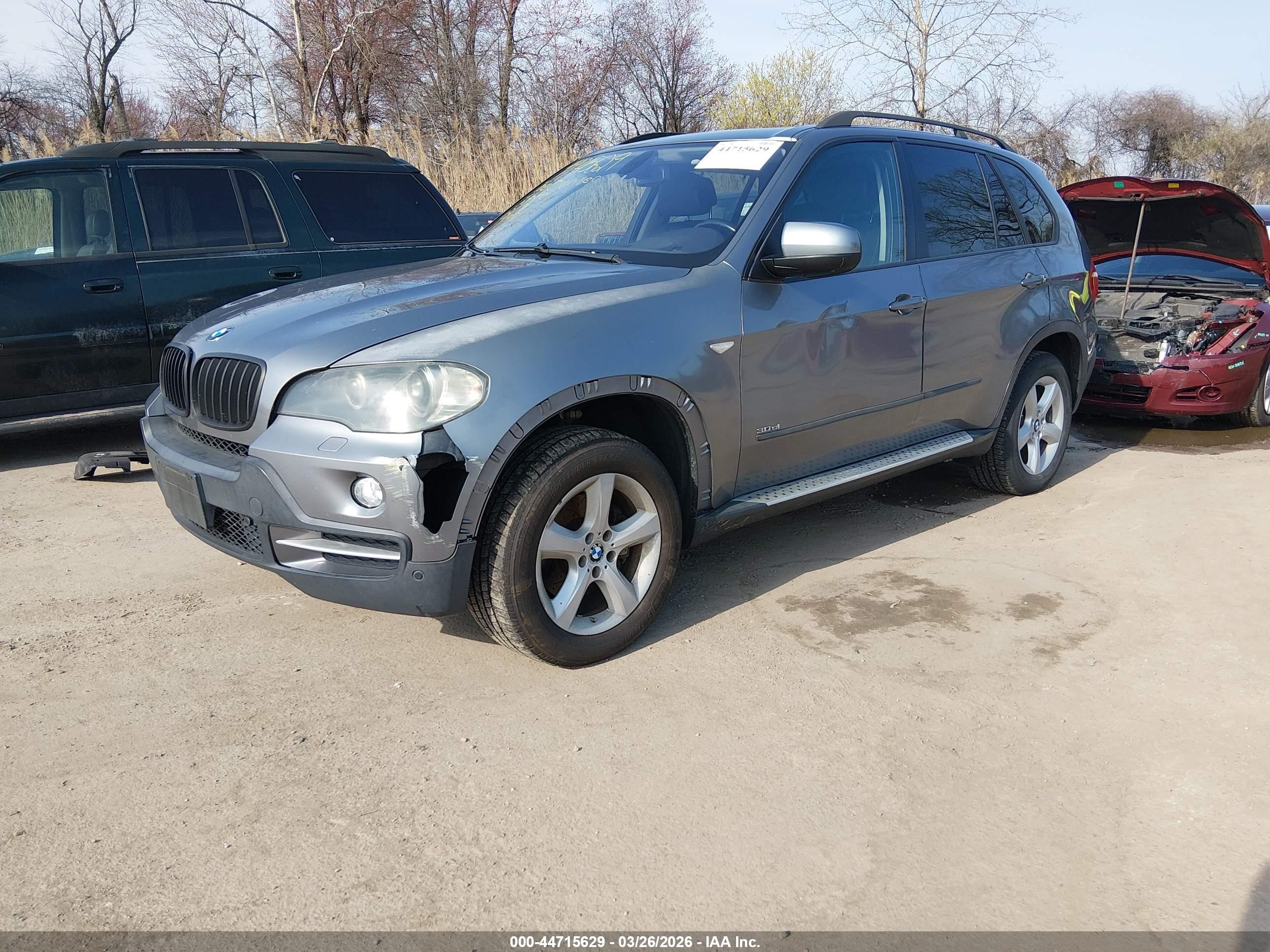 2008 Bmw X5 3.0si Gray vin: 5UXFE43538L031679