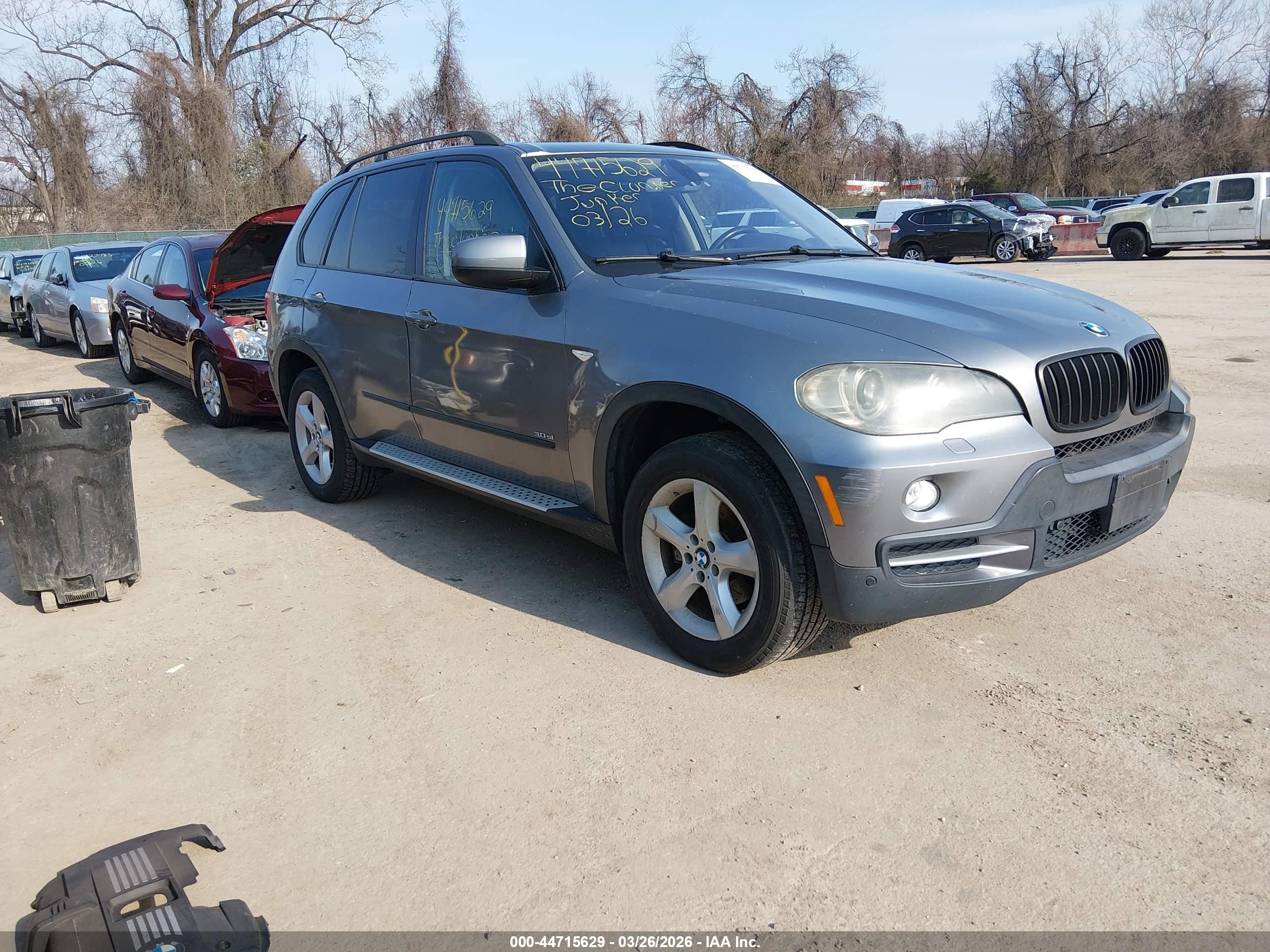 2008 Bmw X5 3.0si Gray vin: 5UXFE43538L031679