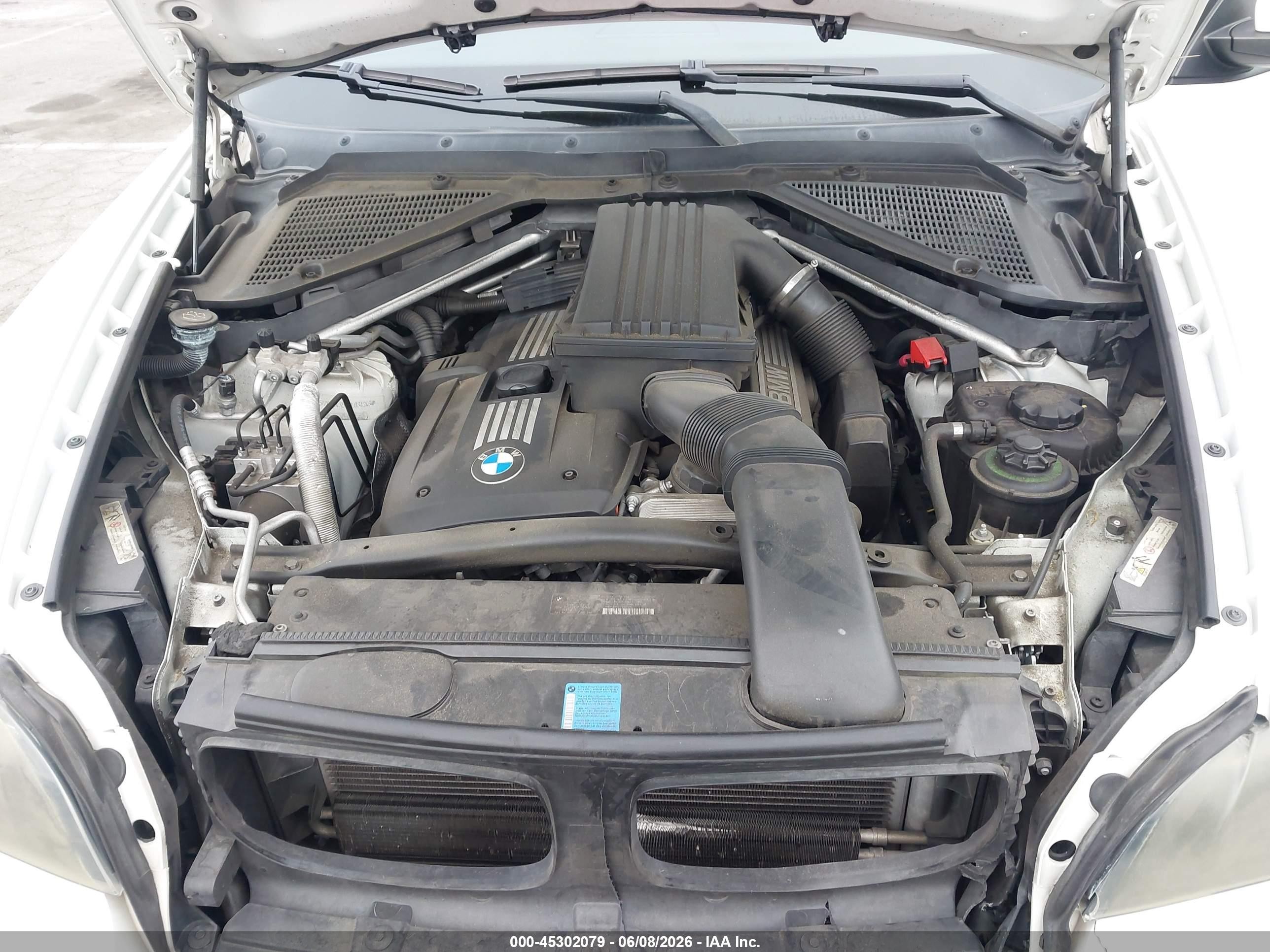 2008 Bmw X5 3.0si White vin: 5UXFE43538L034243