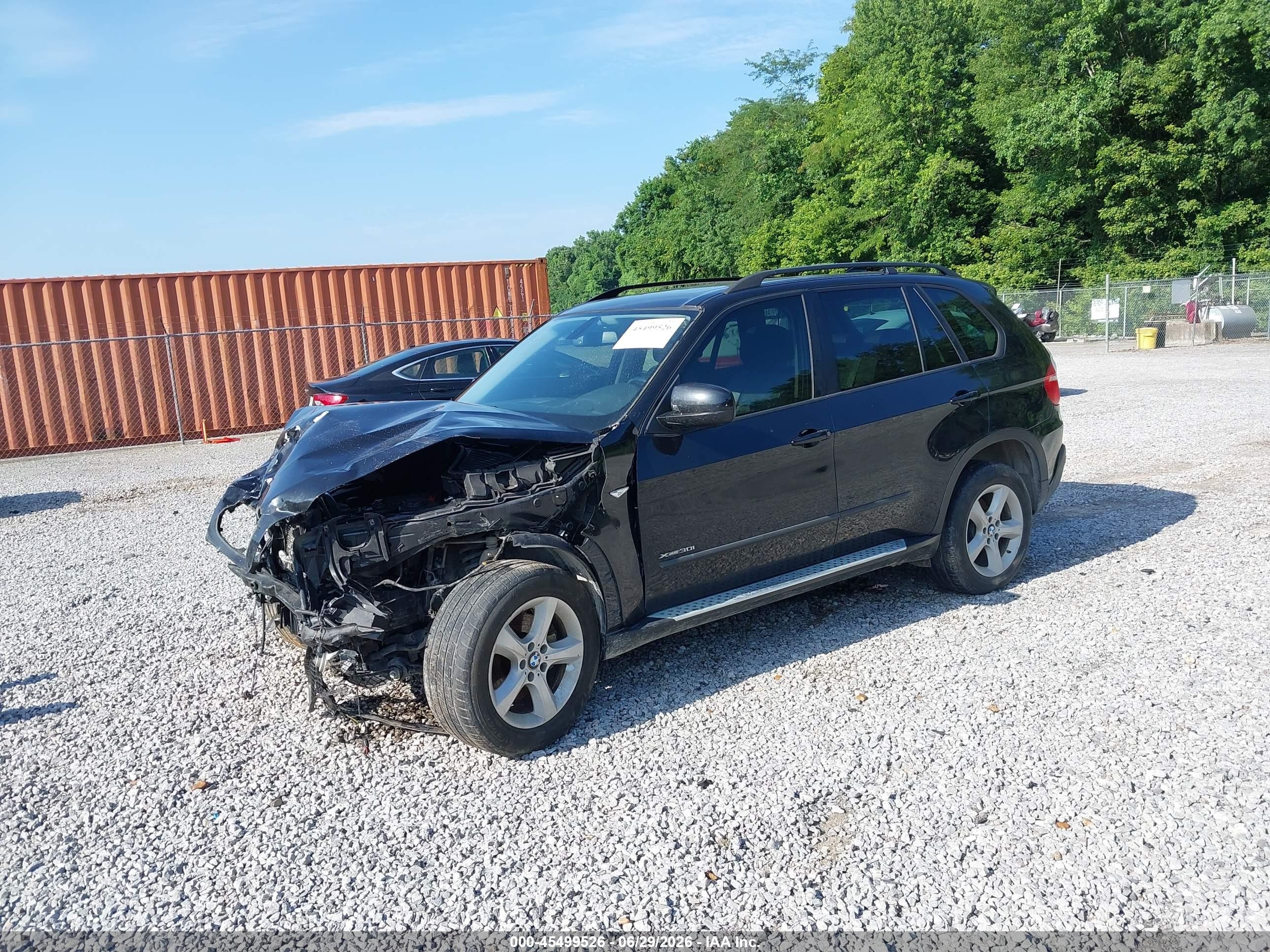 2009 Bmw X5 Xdrive30i Black vin: 5UXFE43539L261224