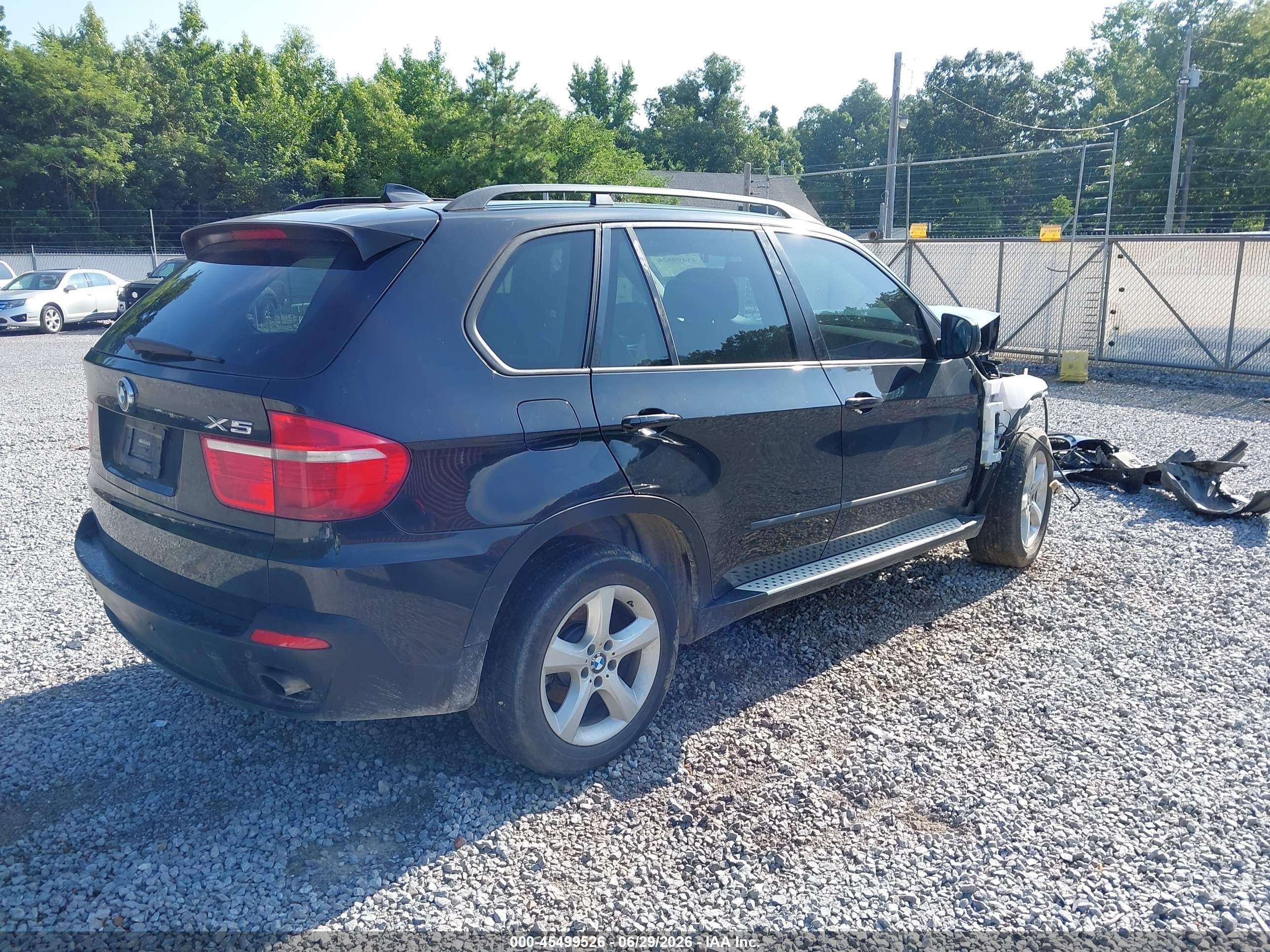 2009 Bmw X5 Xdrive30i Black vin: 5UXFE43539L261224