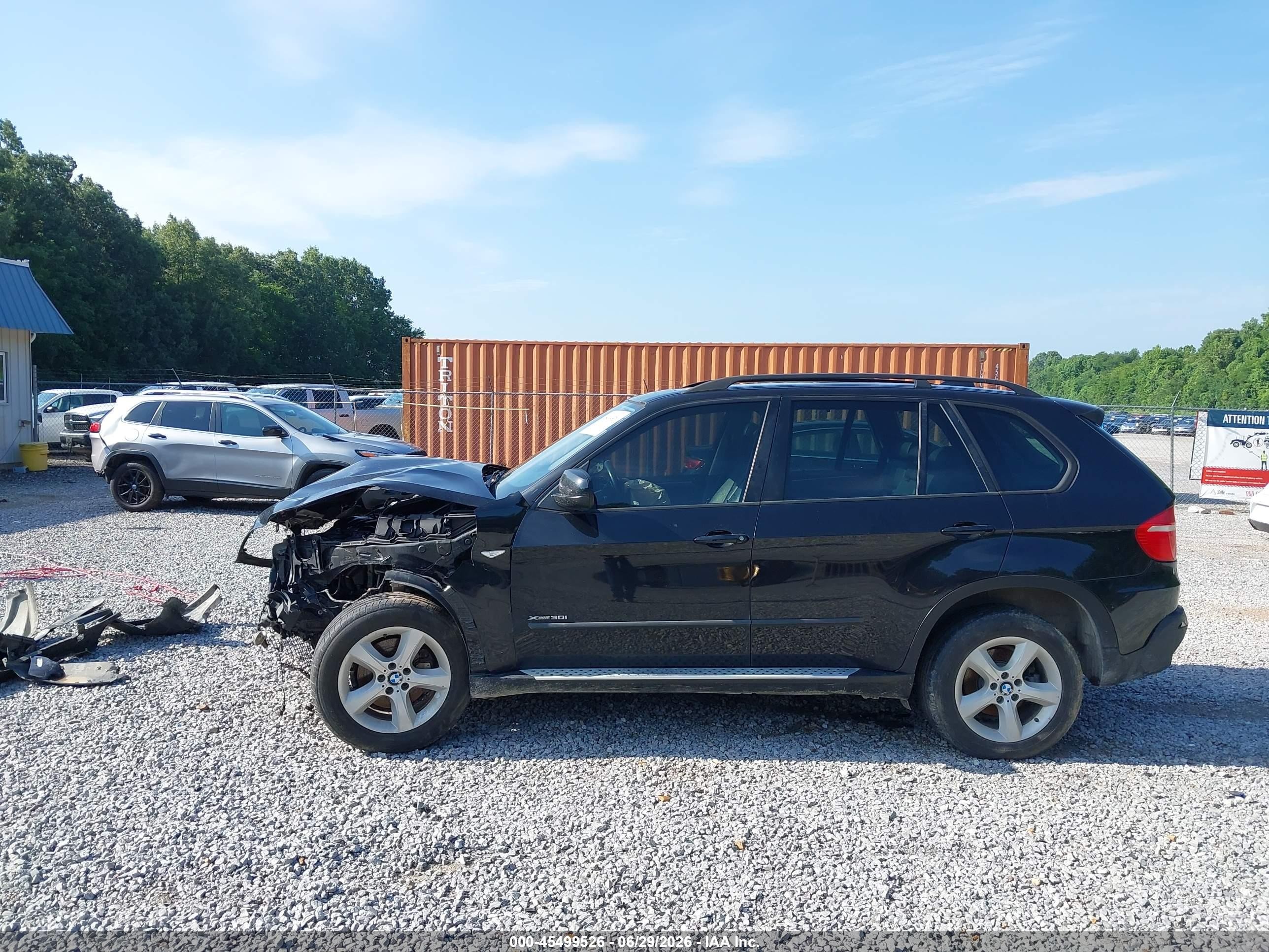2009 Bmw X5 Xdrive30i Black vin: 5UXFE43539L261224