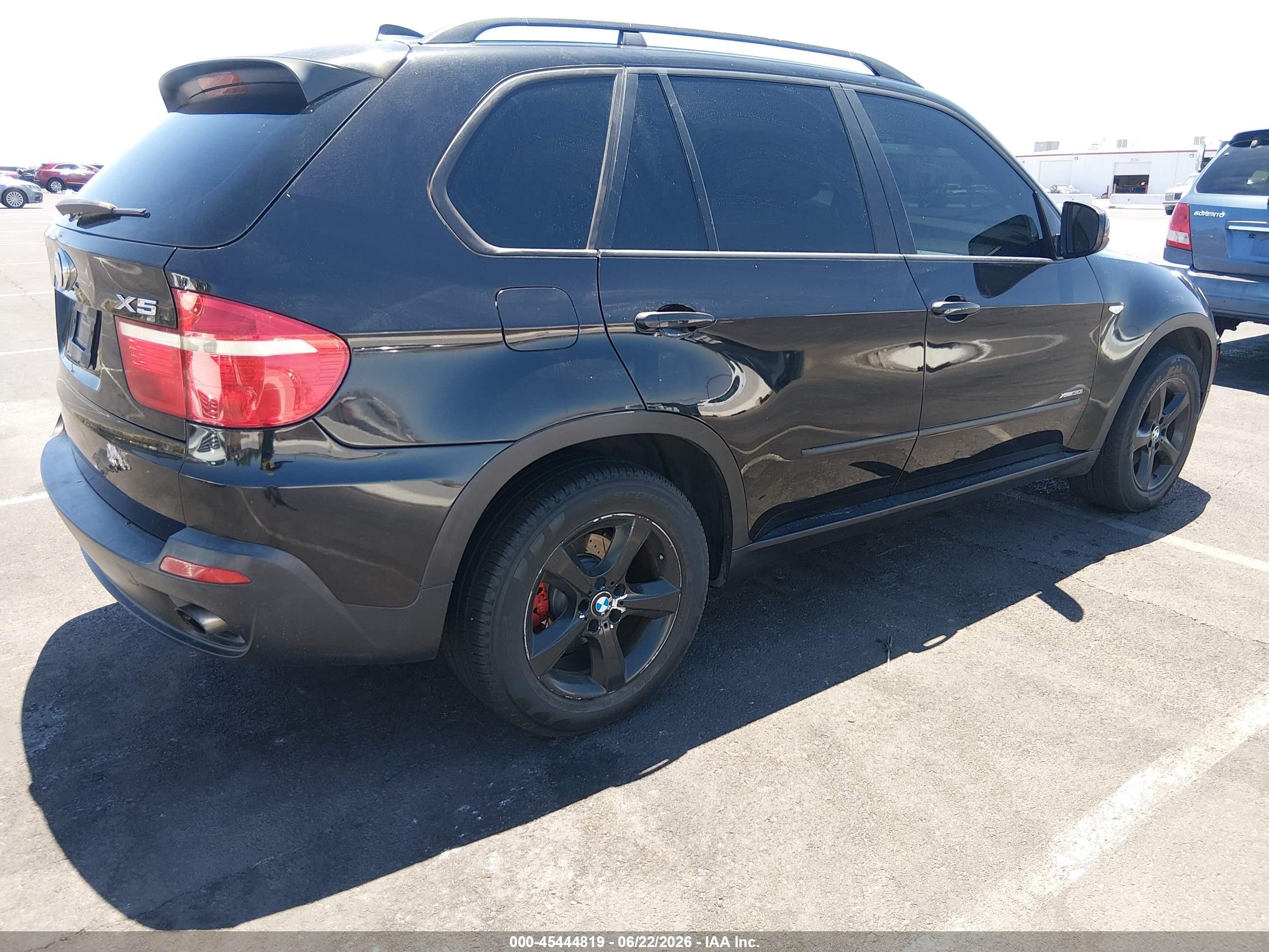2009 Bmw X5 Xdrive30i Black vin: 5UXFE43539L264088
