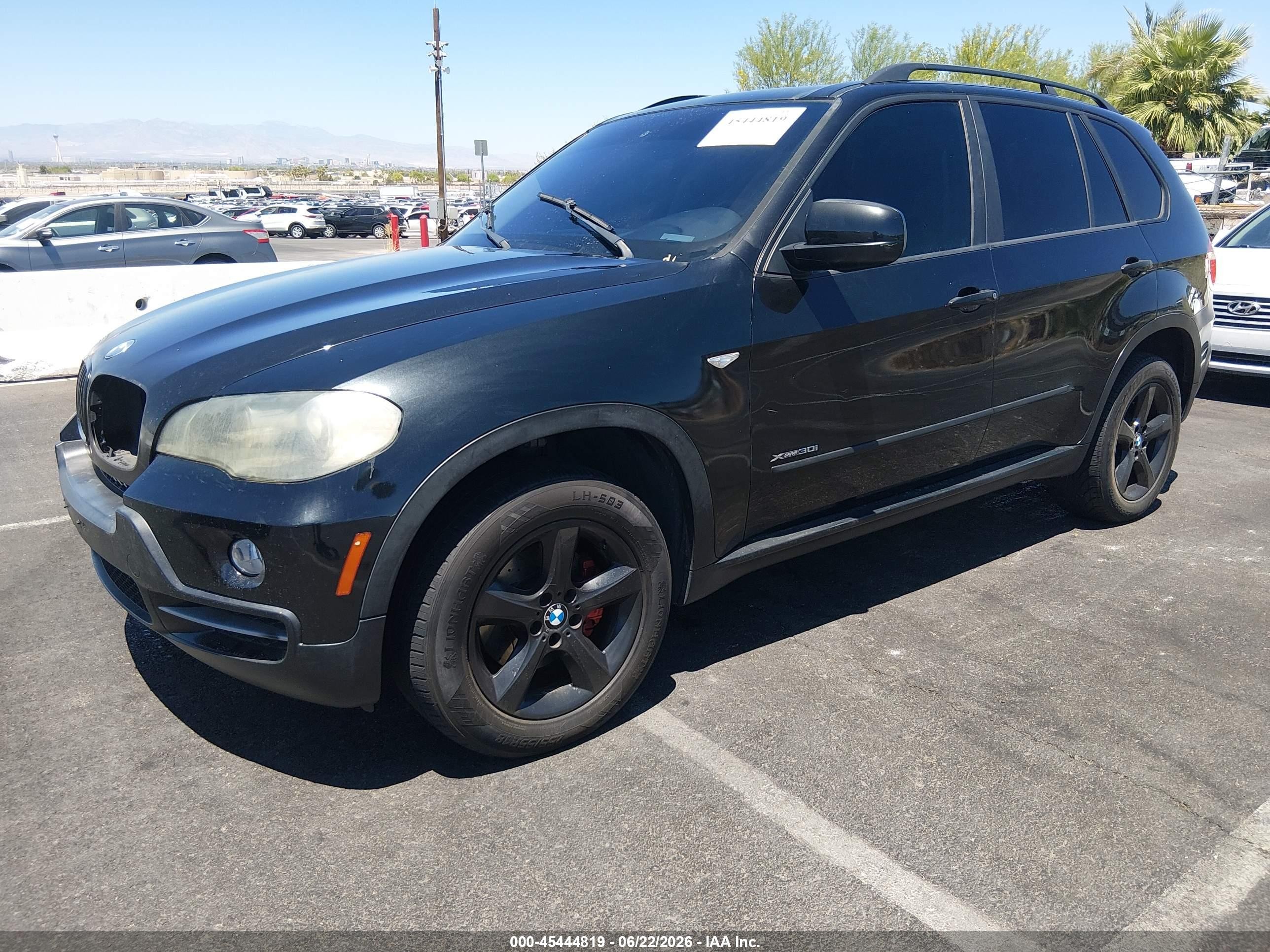 2009 Bmw X5 Xdrive30i Black vin: 5UXFE43539L264088