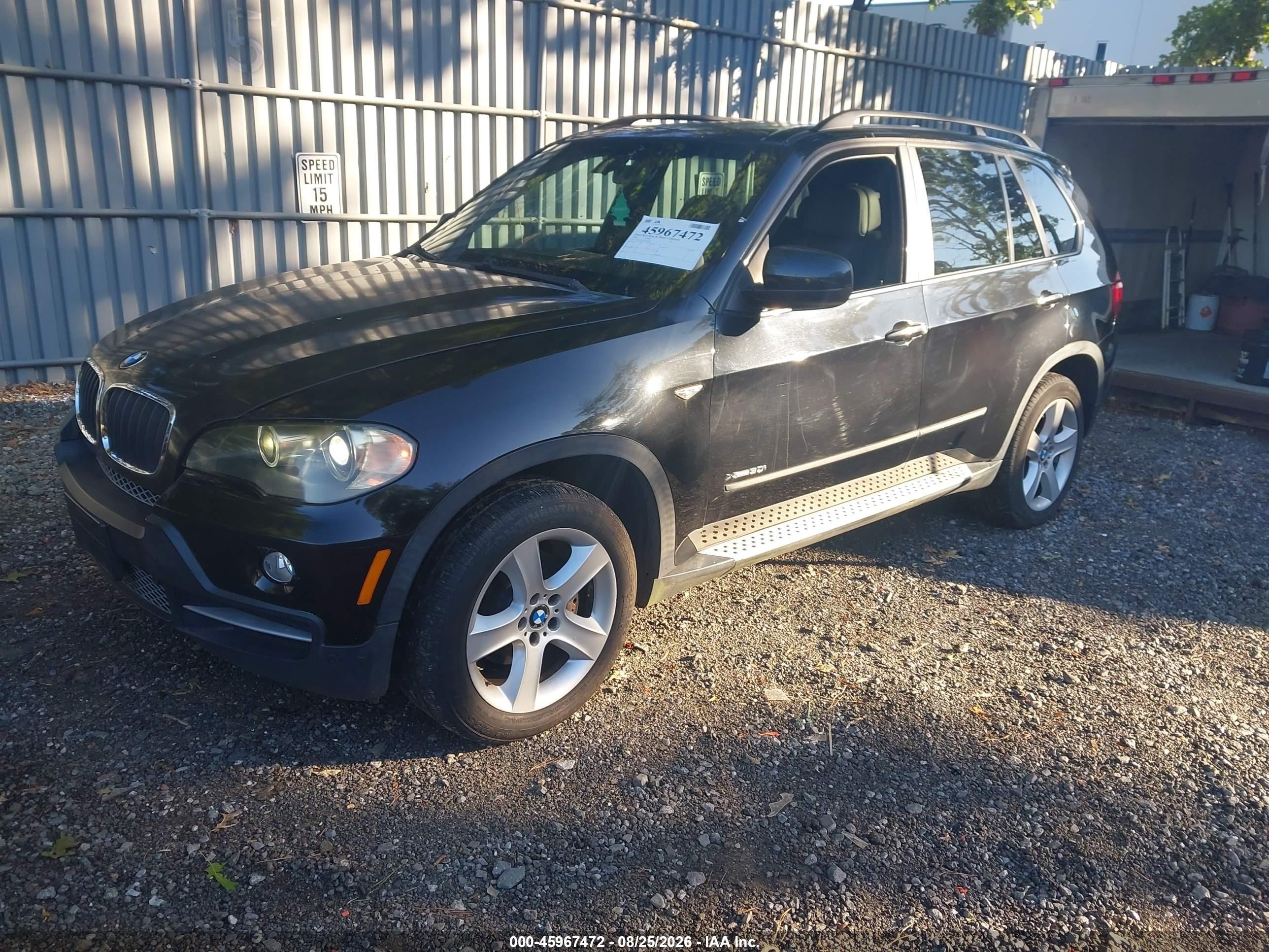 2009 Bmw X5 Xdrive30i Black vin: 5UXFE43539L264589
