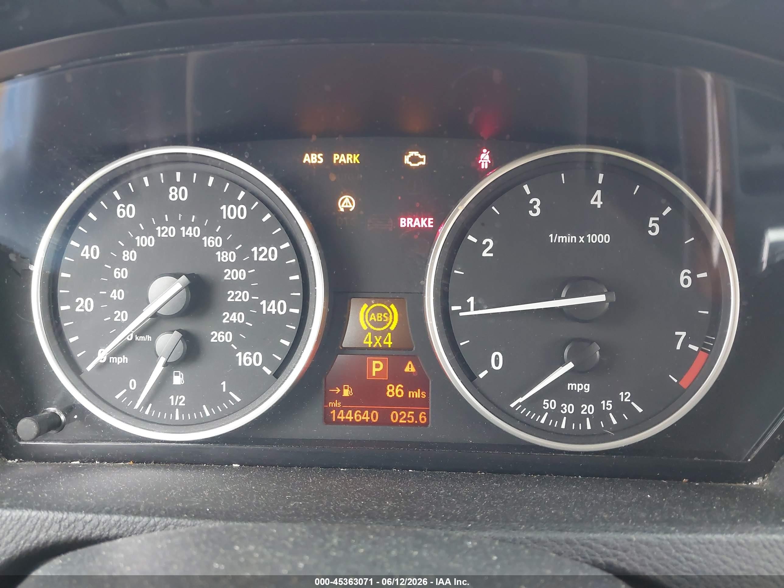 2008 Bmw X5 3.0si White vin: 5UXFE43548L022330