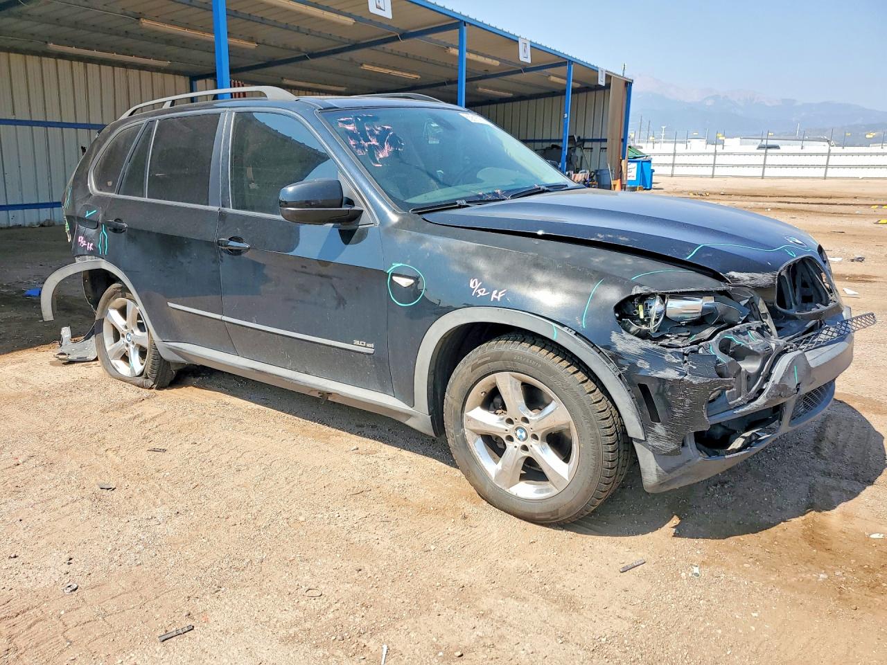 2008 Bmw X5 3.0i Black vin: 5UXFE43548L025809