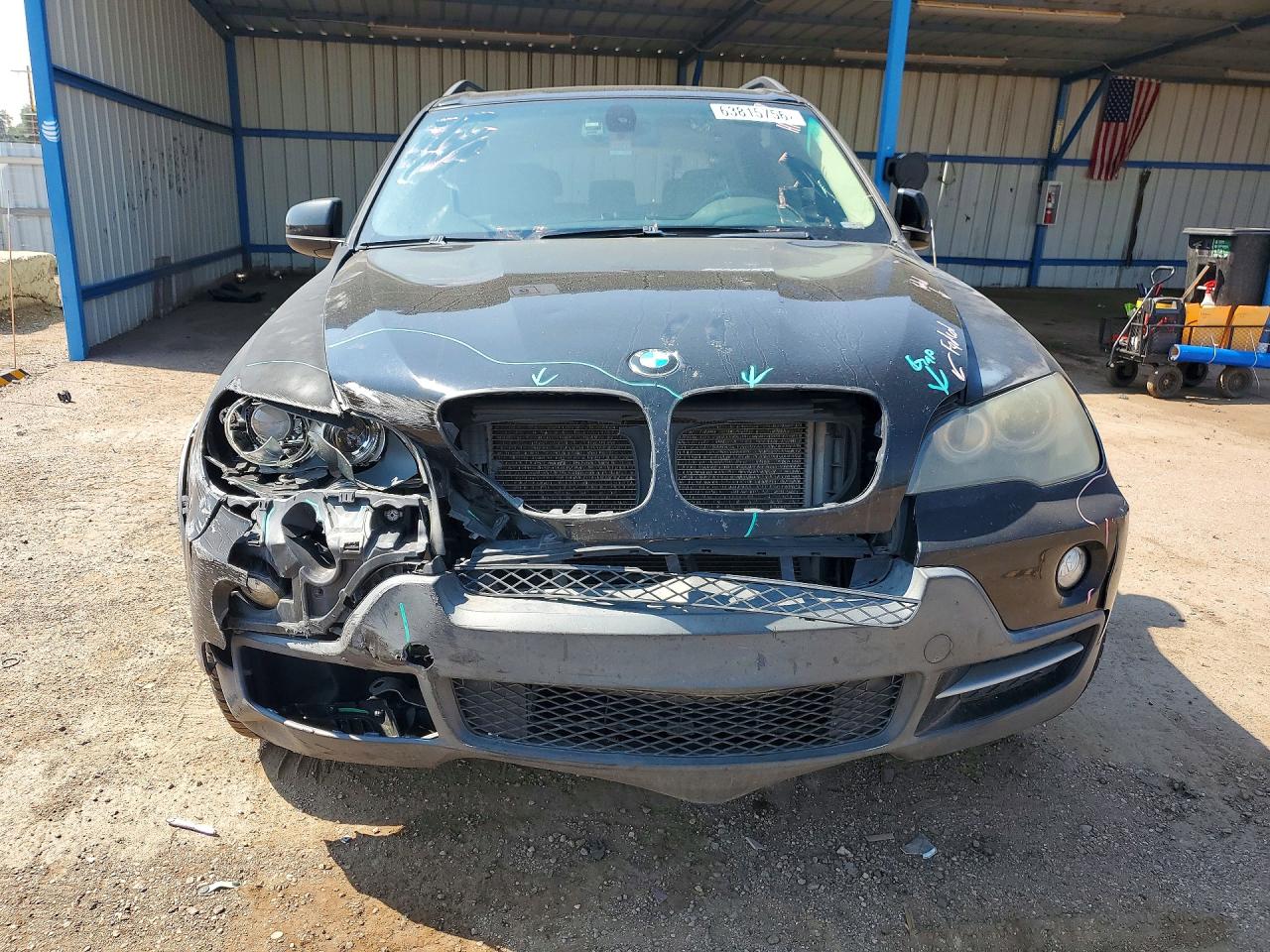 2008 Bmw X5 3.0i Black vin: 5UXFE43548L025809