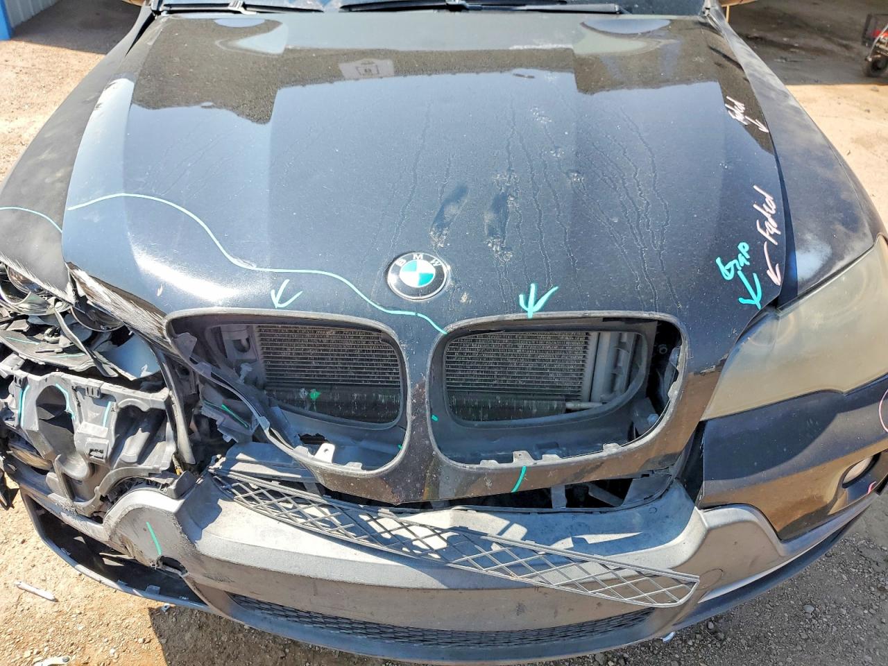 2008 Bmw X5 3.0i Black vin: 5UXFE43548L025809