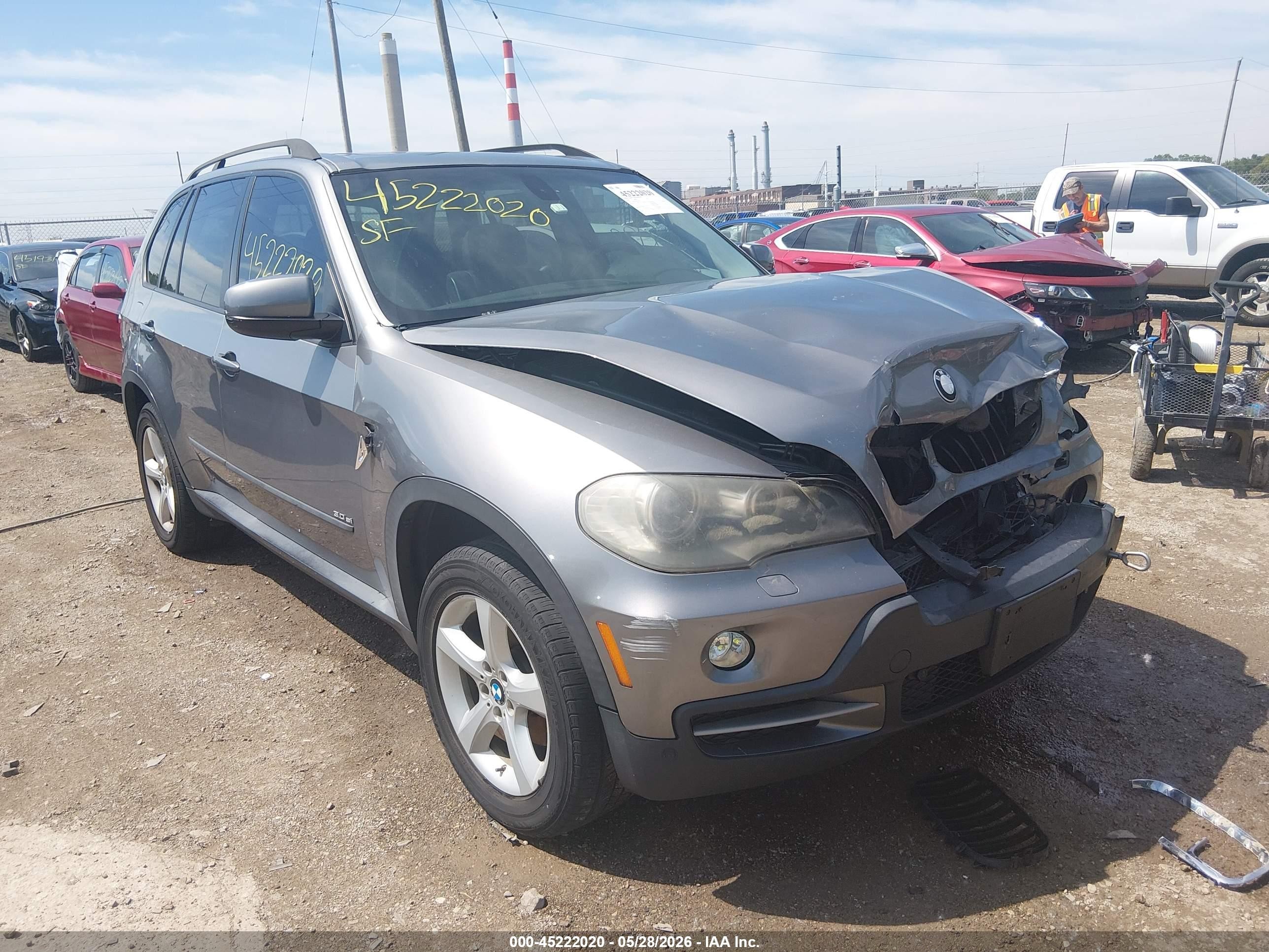 2008 Bmw X5 3.0si Gray vin: 5UXFE43548L036941