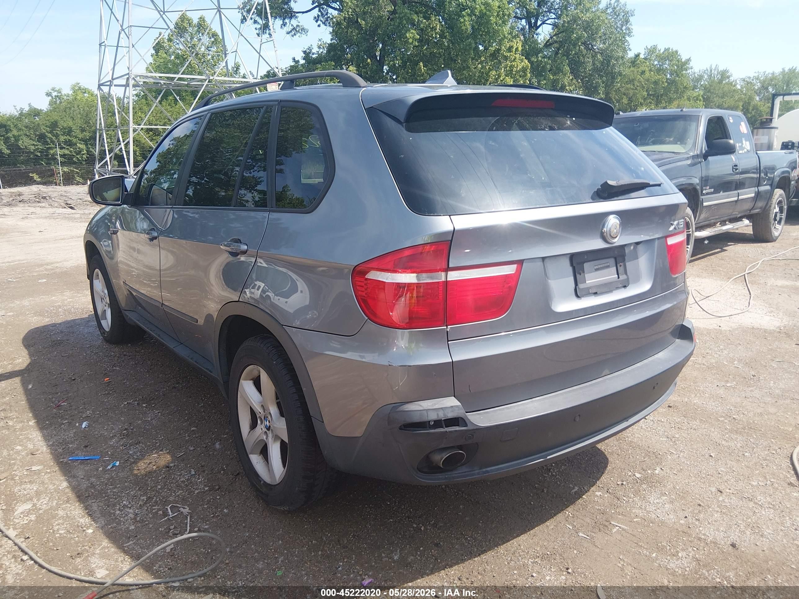 2008 Bmw X5 3.0si Gray vin: 5UXFE43548L036941