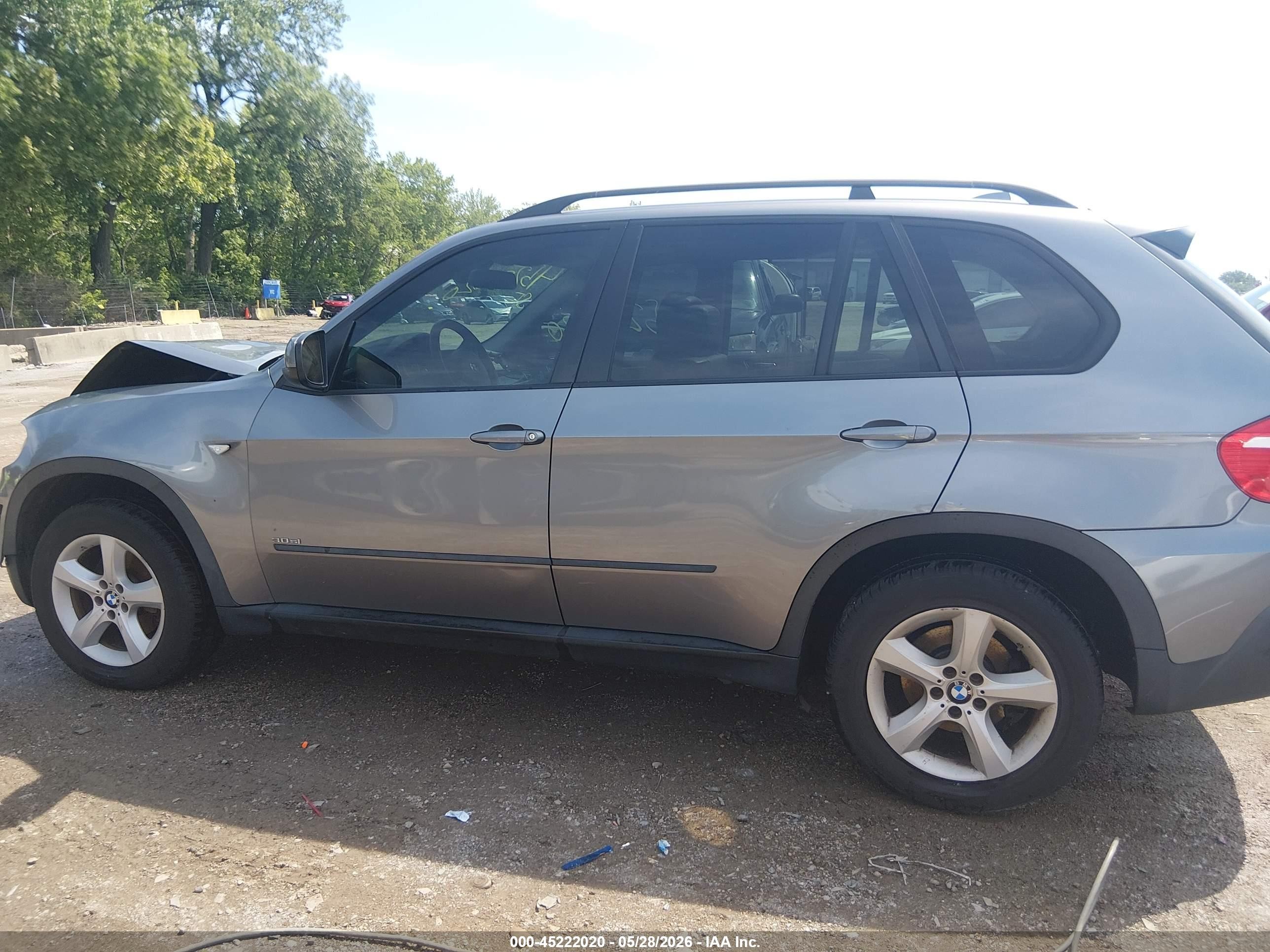 2008 Bmw X5 3.0si Gray vin: 5UXFE43548L036941