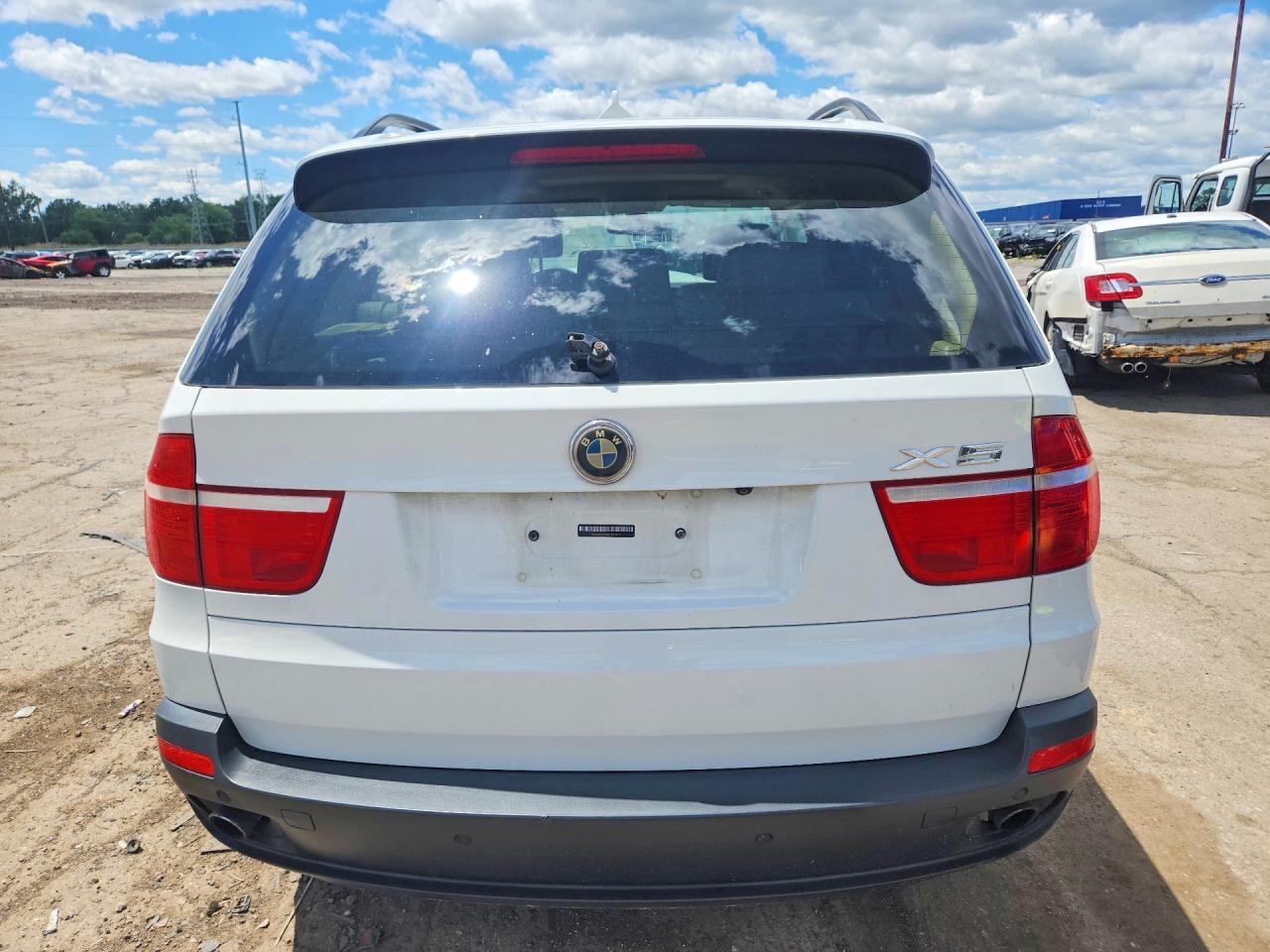 2009 Bmw X5 Xdrive30i White vin: 5UXFE43549L037377