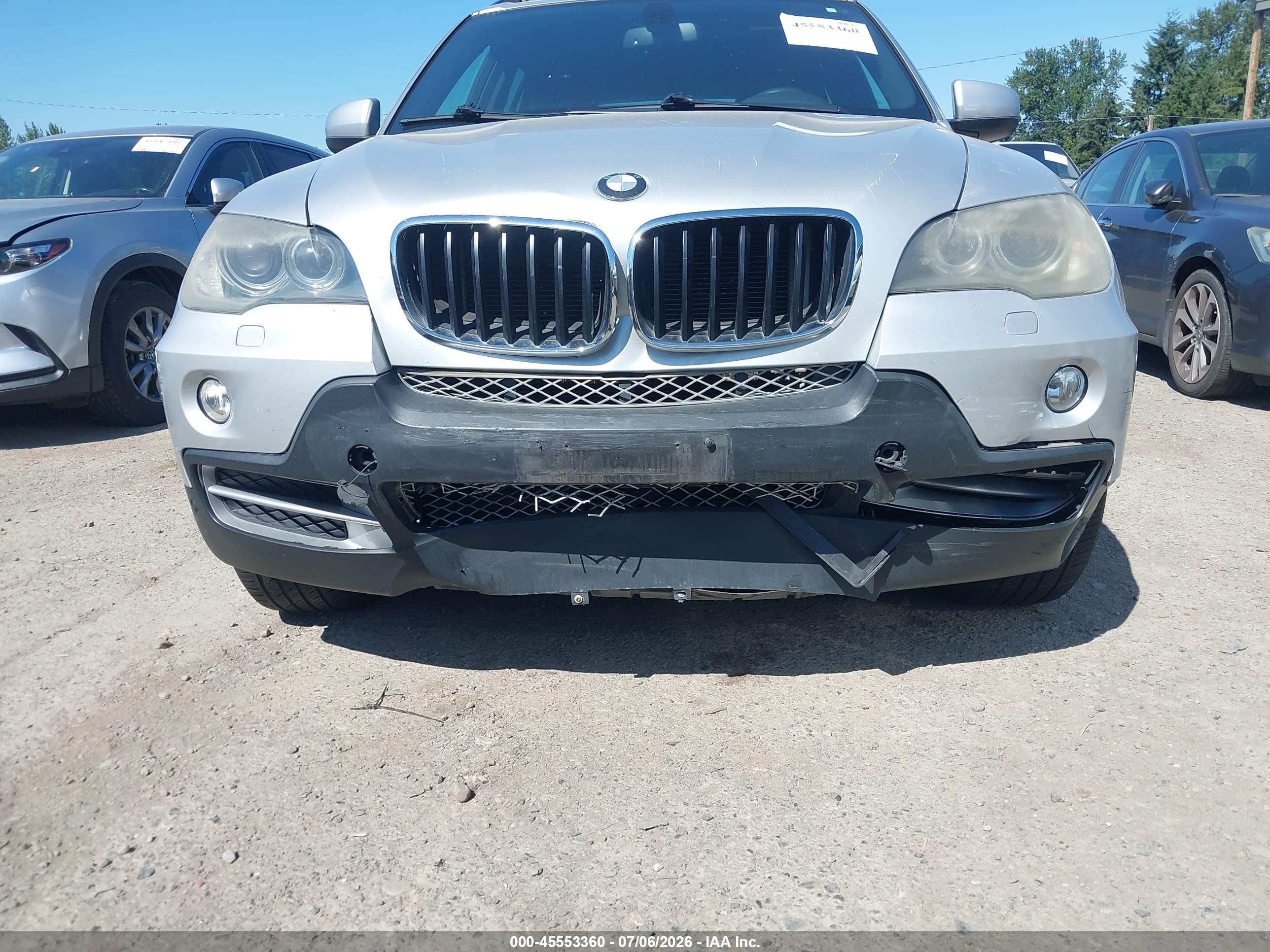 2009 Bmw X5 Xdrive30i Silver vin: 5UXFE43549L263077