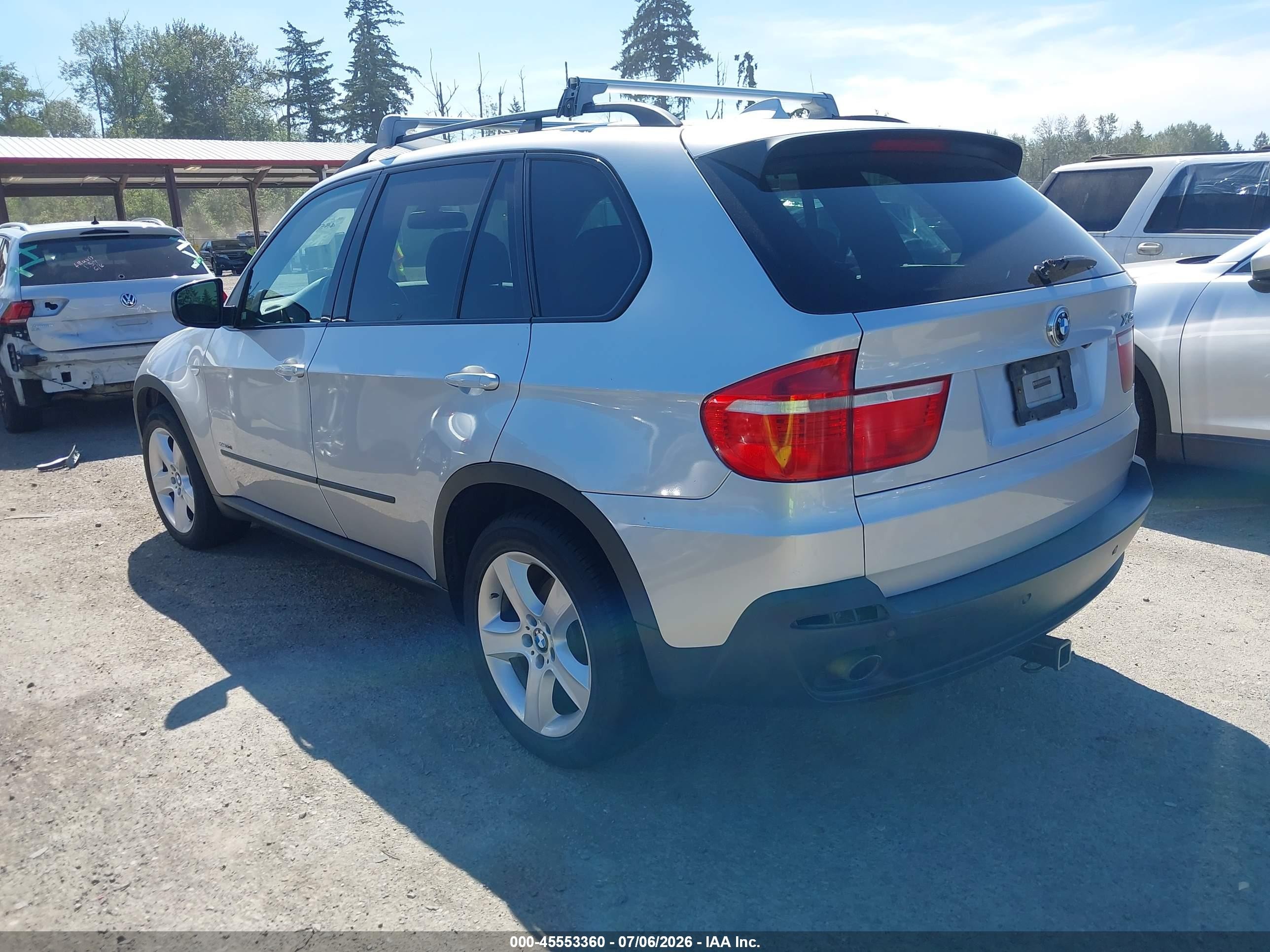2009 Bmw X5 Xdrive30i Silver vin: 5UXFE43549L263077