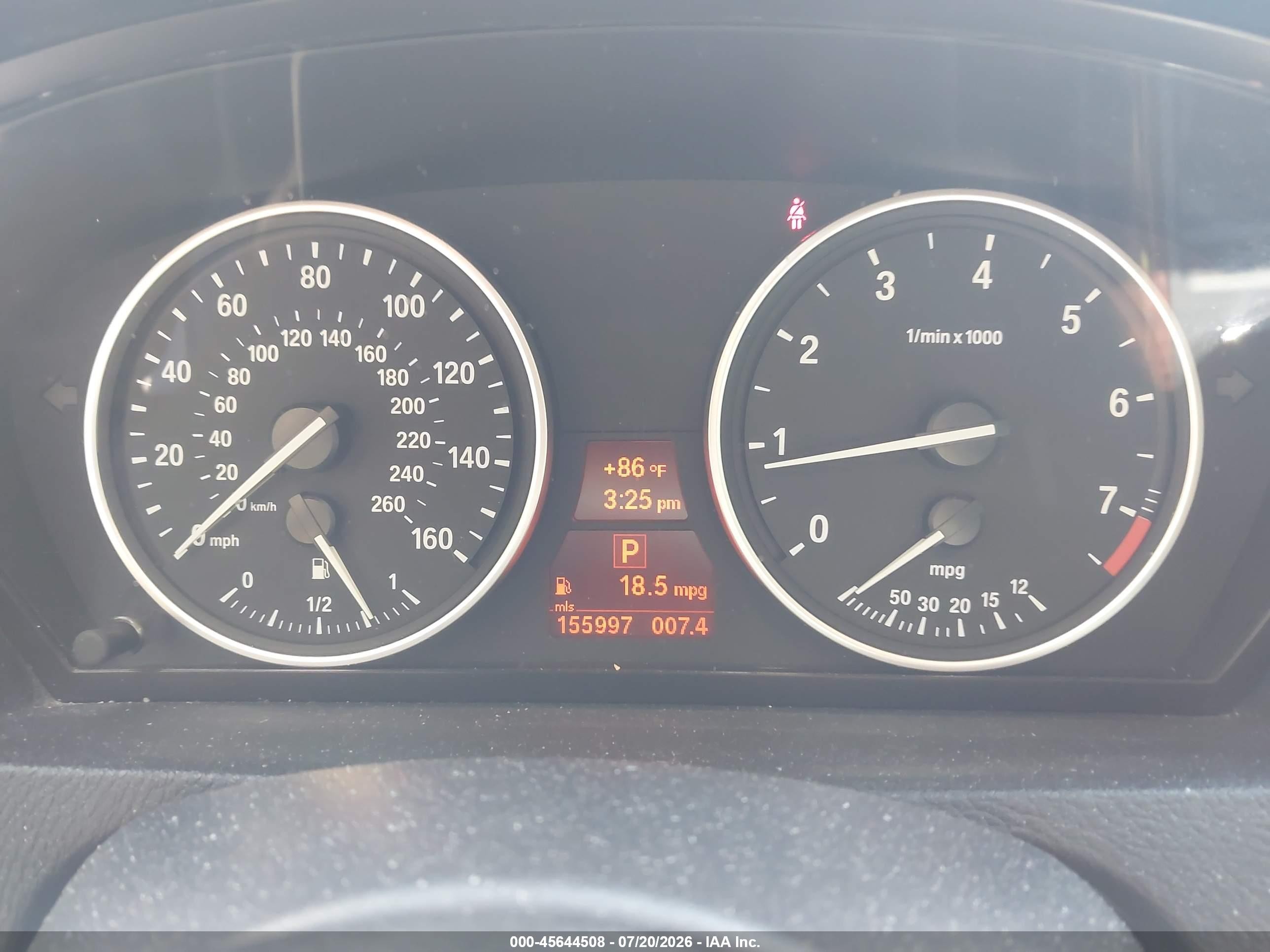 2009 Bmw X5 Xdrive30i Серый vin: 5UXFE43549L269428