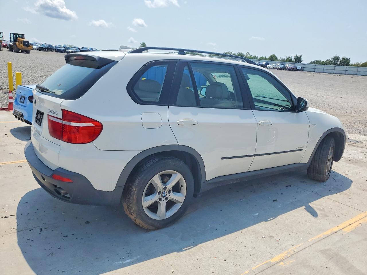 2009 Bmw X5 Xdrive30i White vin: 5UXFE43559L265548