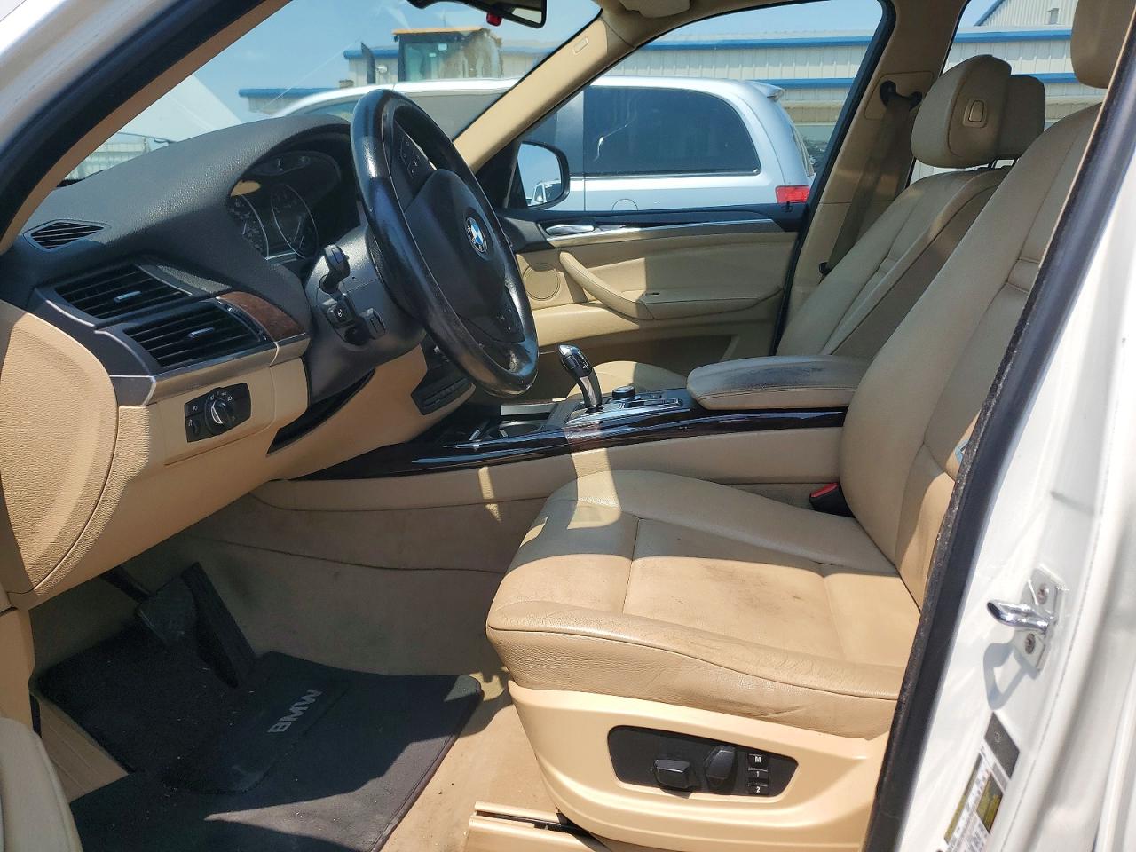 2009 Bmw X5 Xdrive30i White vin: 5UXFE43559L265548