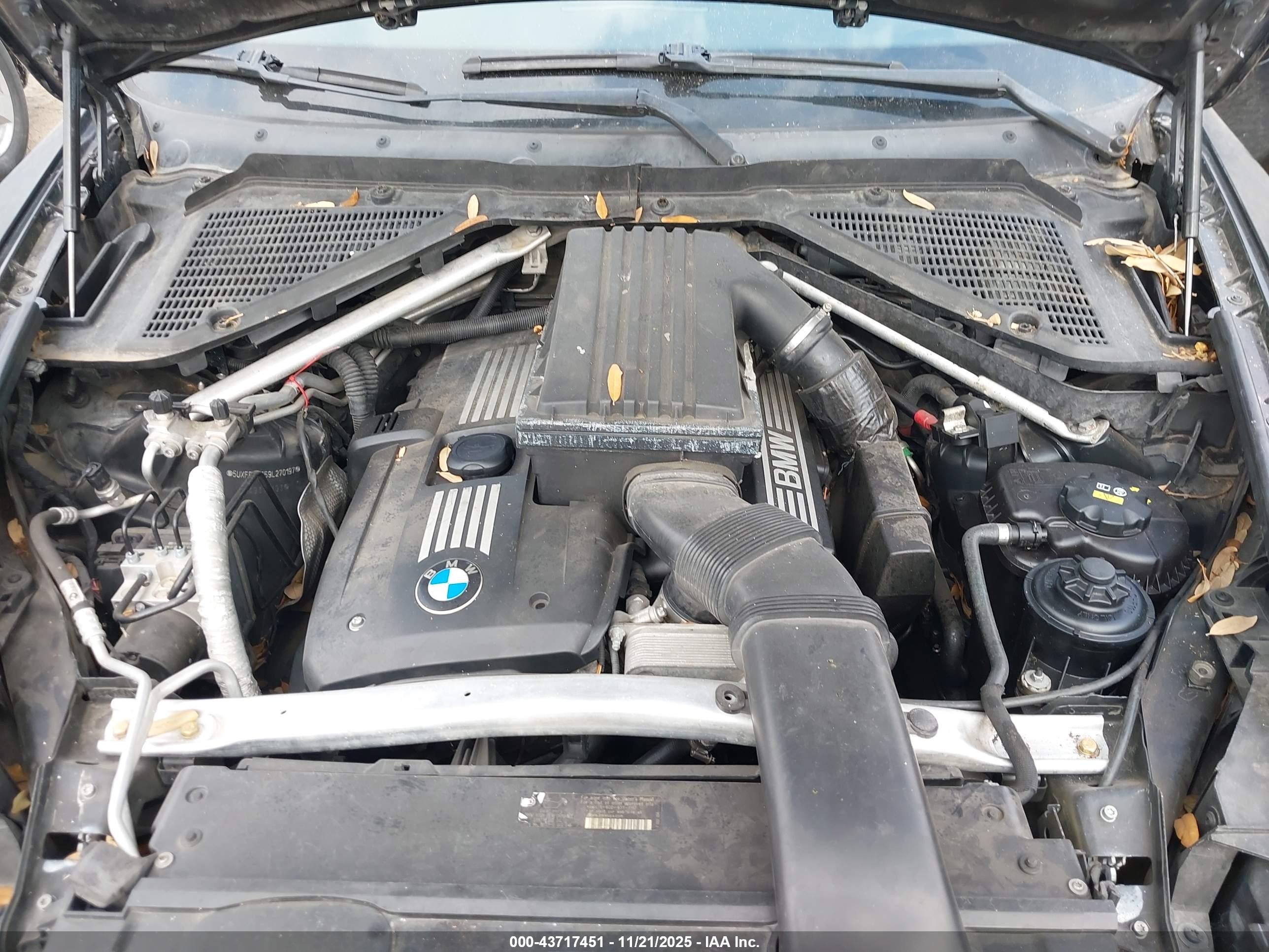 2009 Bmw X5 Xdrive30i Black vin: 5UXFE43559L270197