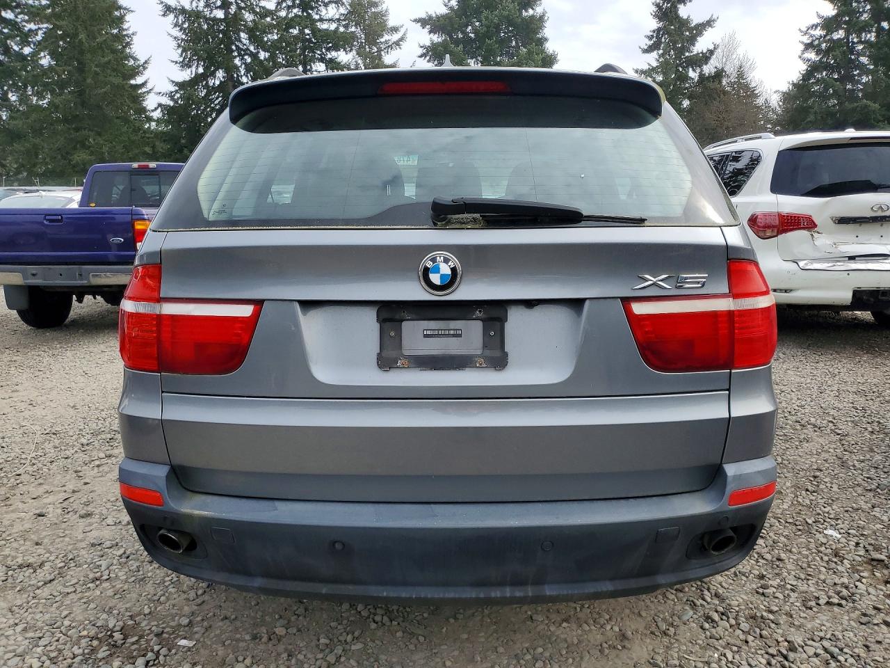 2008 Bmw X5 3.0i Gray vin: 5UXFE43568L020403