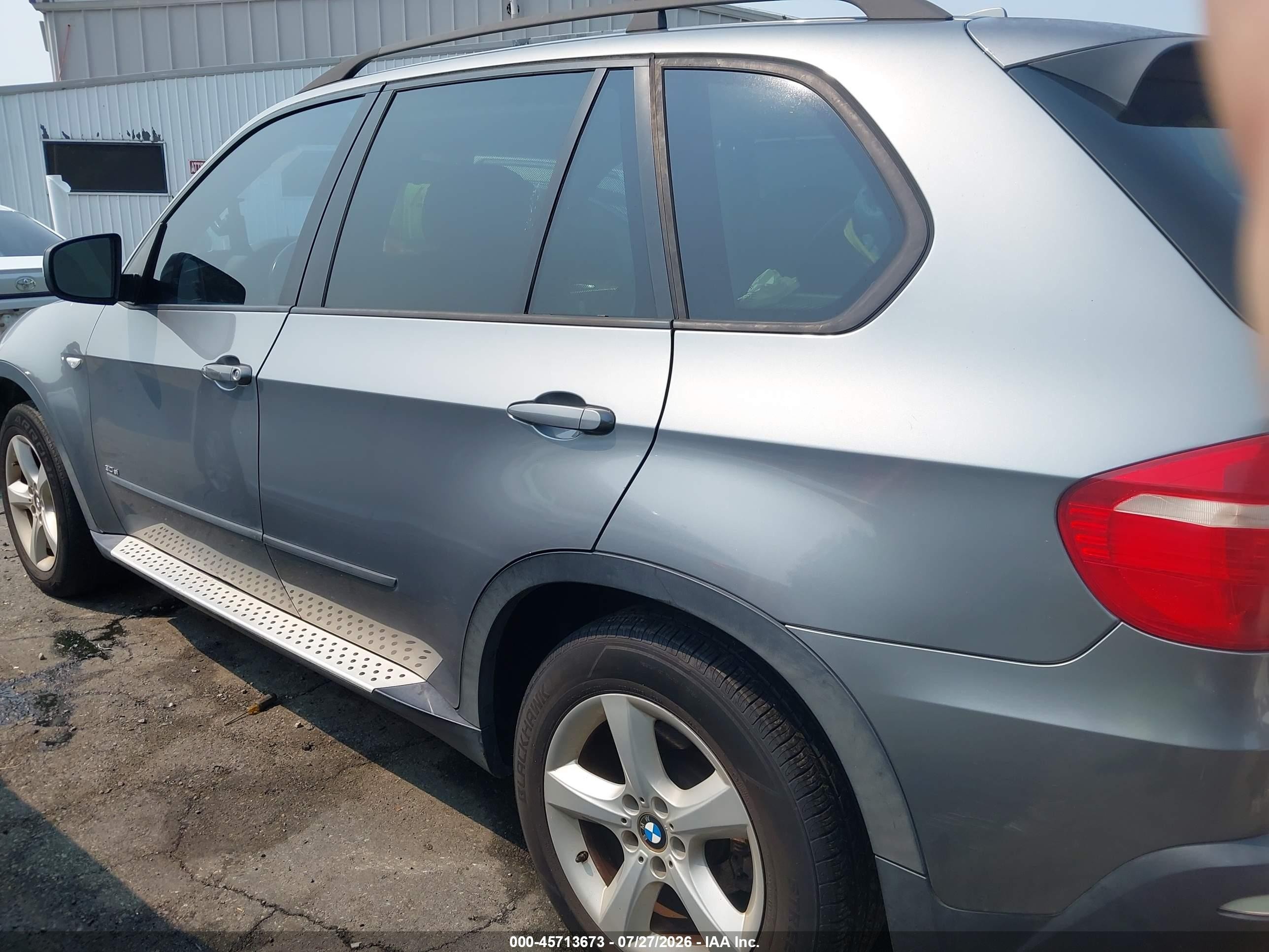 2008 Bmw X5 3.0si Gray vin: 5UXFE43568L025715