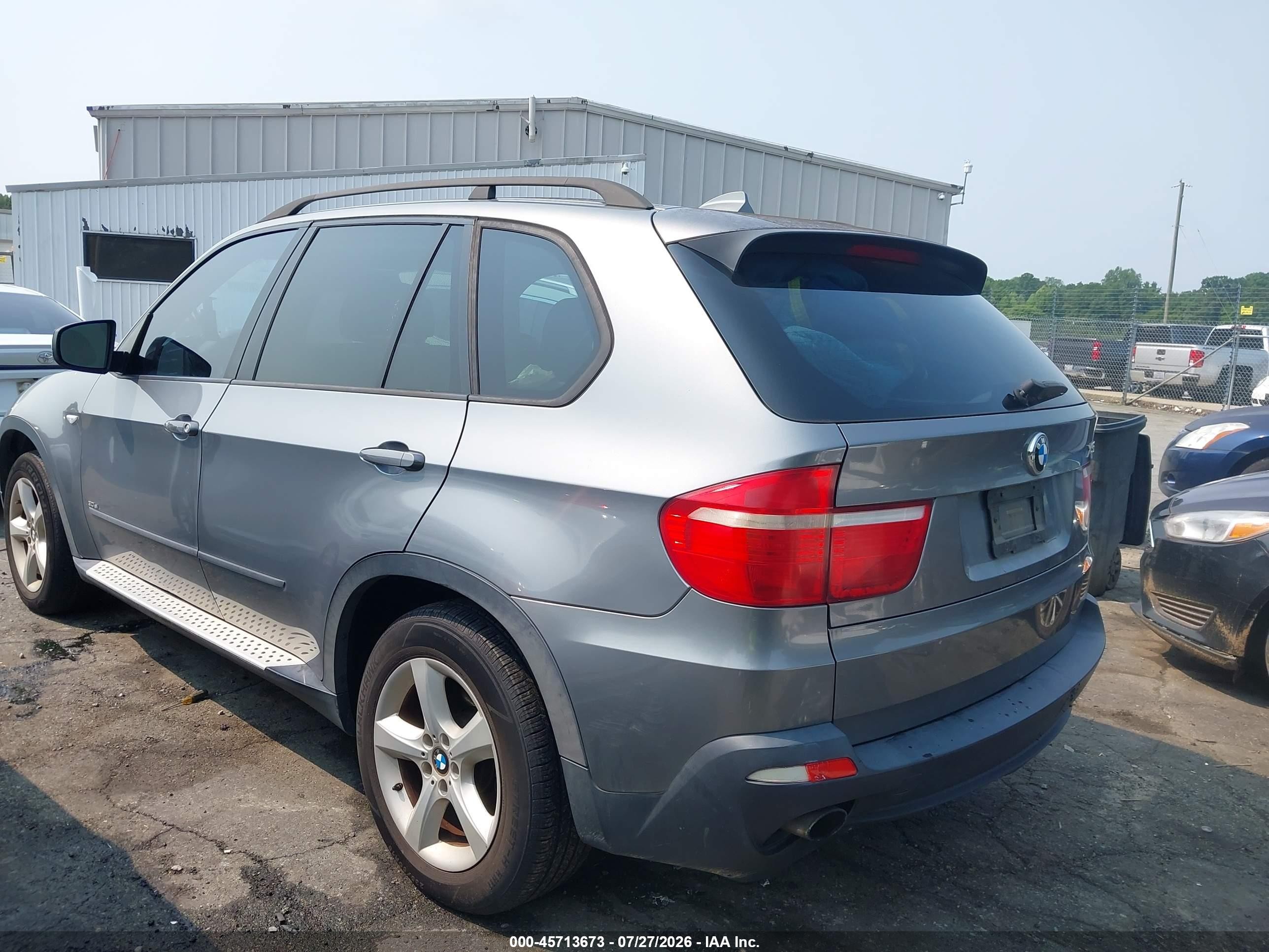 2008 Bmw X5 3.0si Gray vin: 5UXFE43568L025715