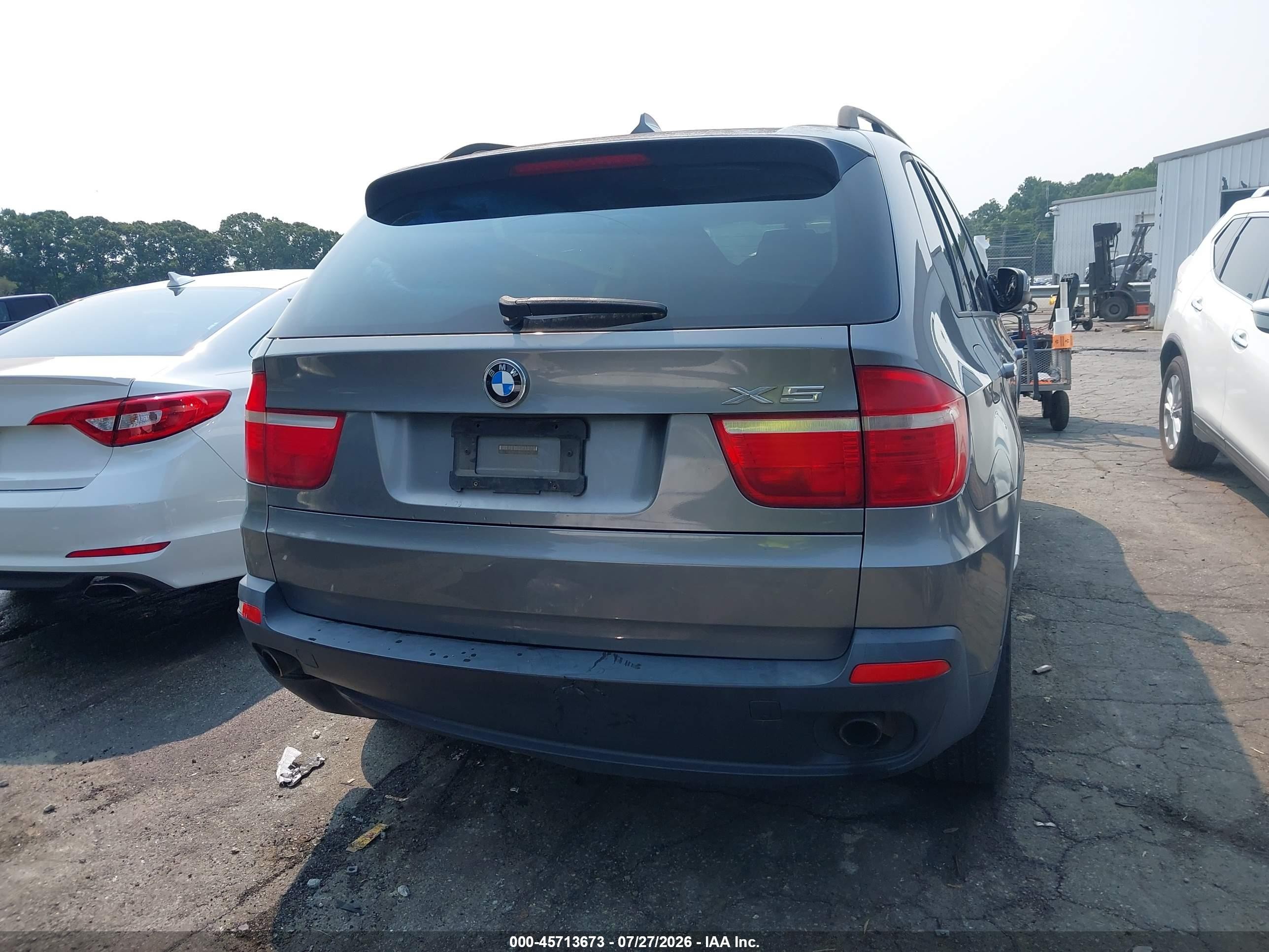 2008 Bmw X5 3.0si Gray vin: 5UXFE43568L025715
