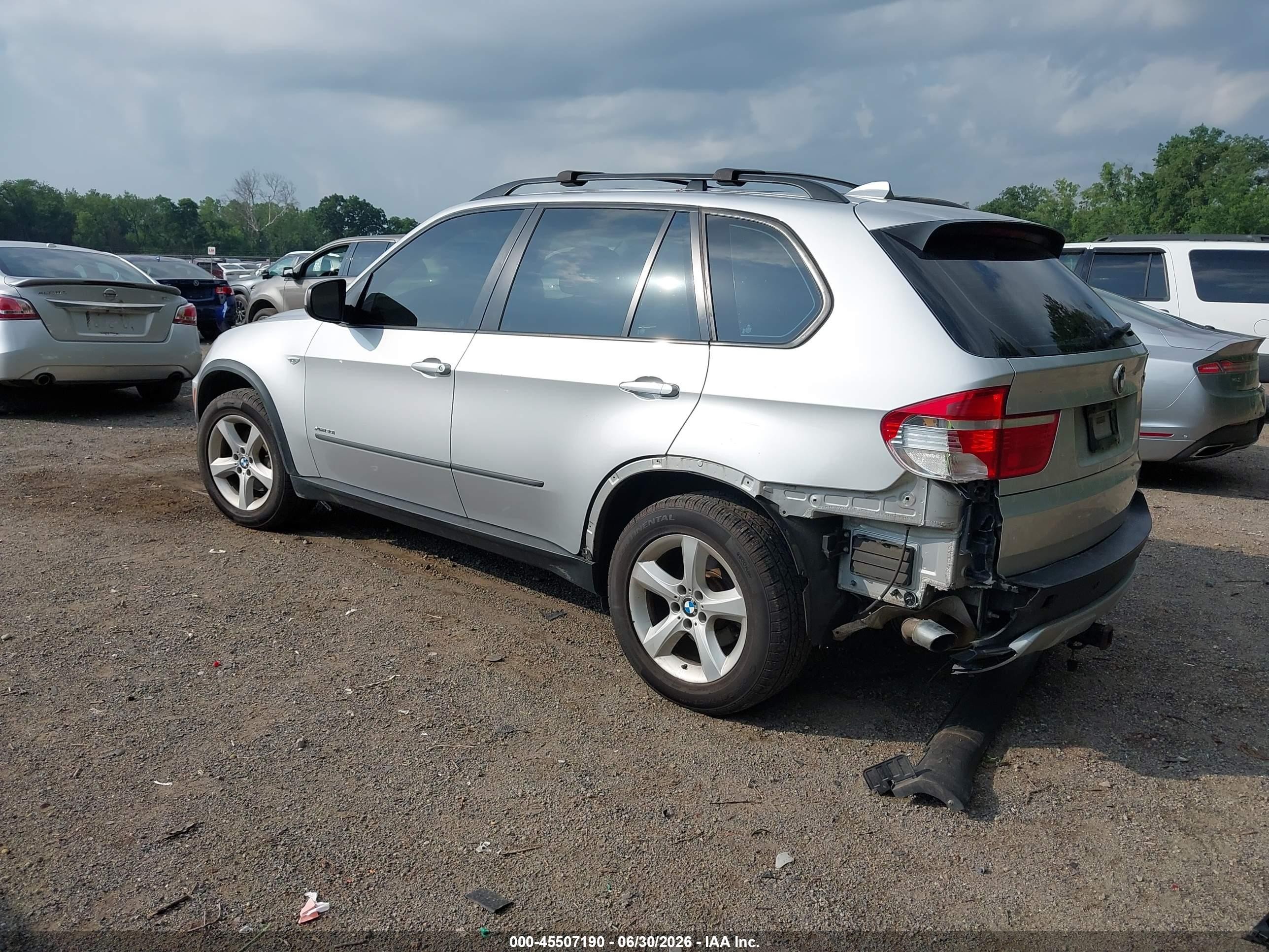 2009 Bmw X5 Xdrive30i Silver vin: 5UXFE43579L273456