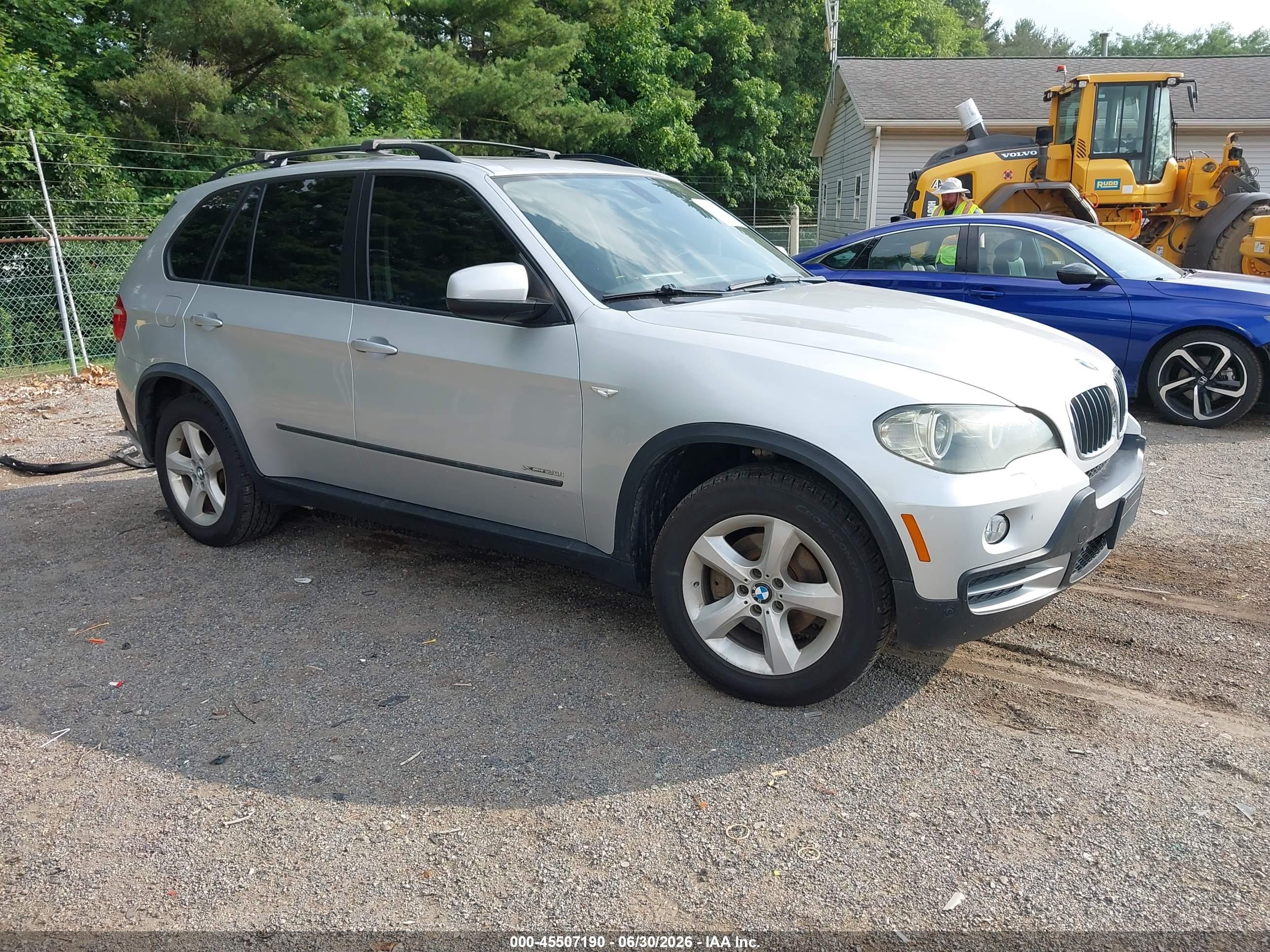 2009 Bmw X5 Xdrive30i Silver vin: 5UXFE43579L273456