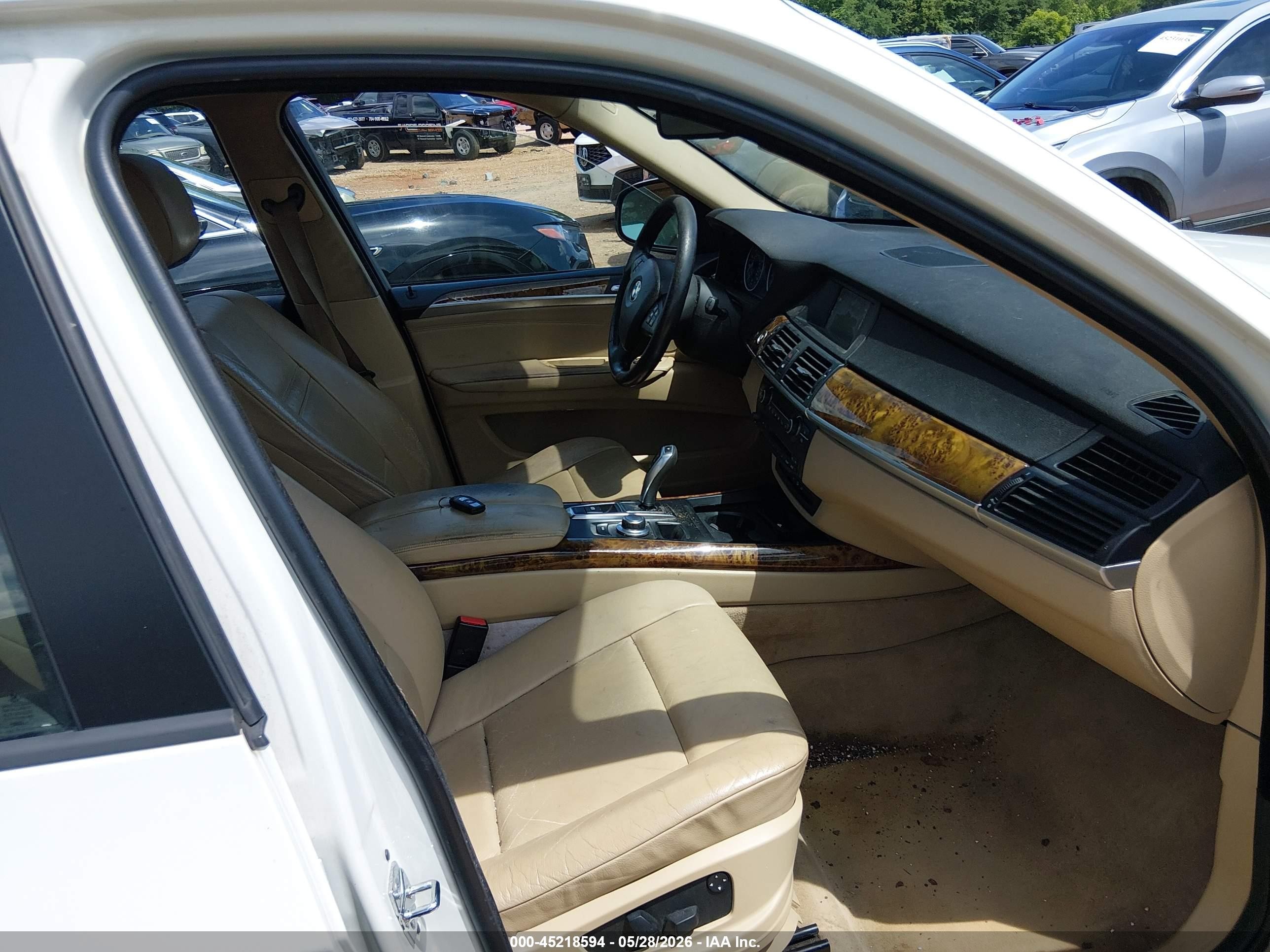 2007 Bmw X5 3.0si White vin: 5UXFE43587L014729