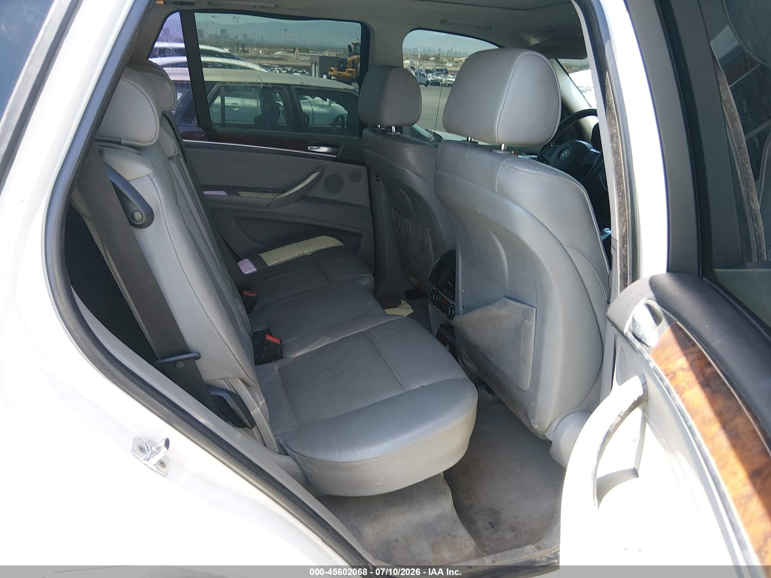 2007 Bmw X5 3.0si White vin: 5UXFE43587L017453