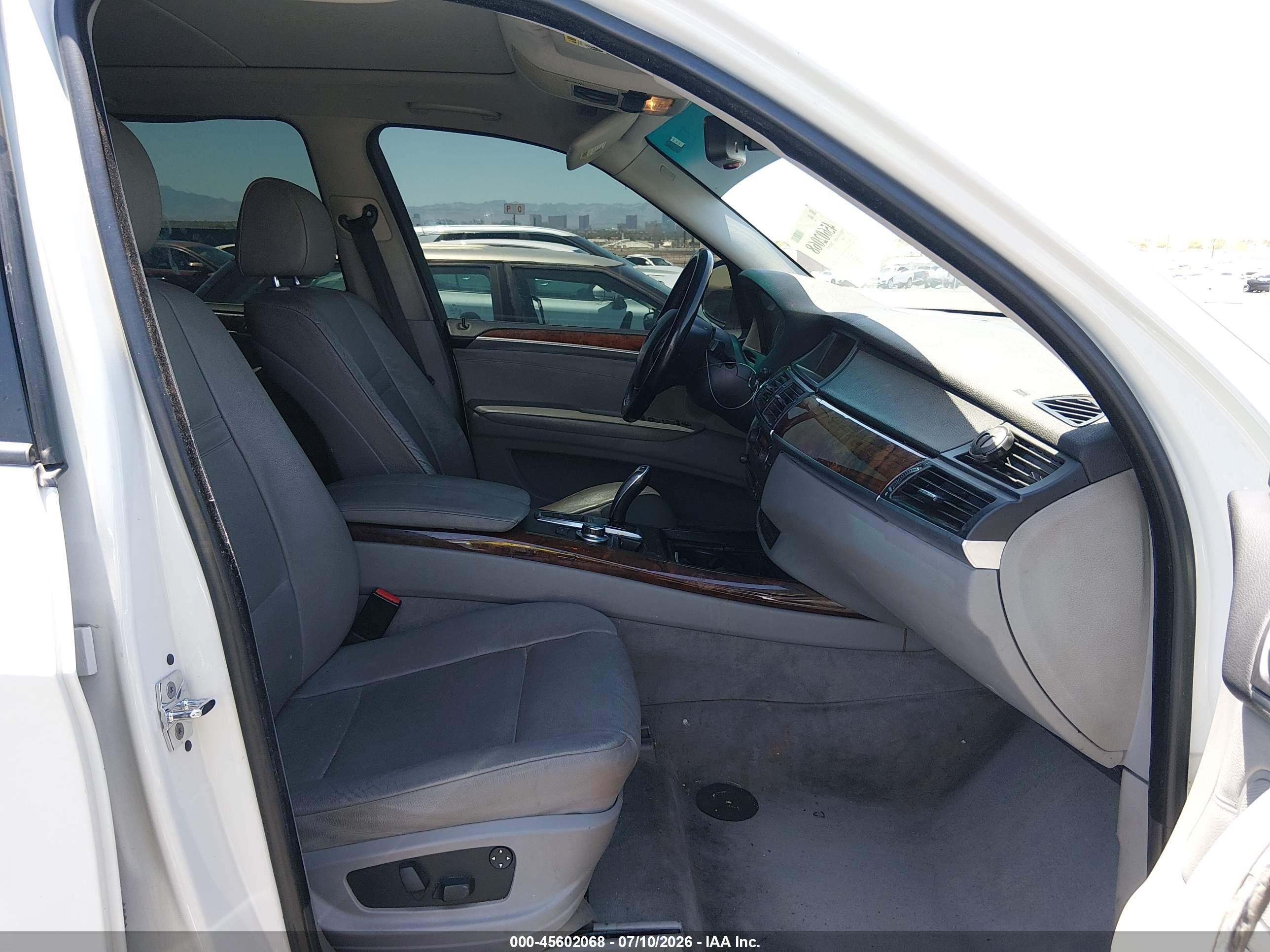 2007 Bmw X5 3.0si White vin: 5UXFE43587L017453