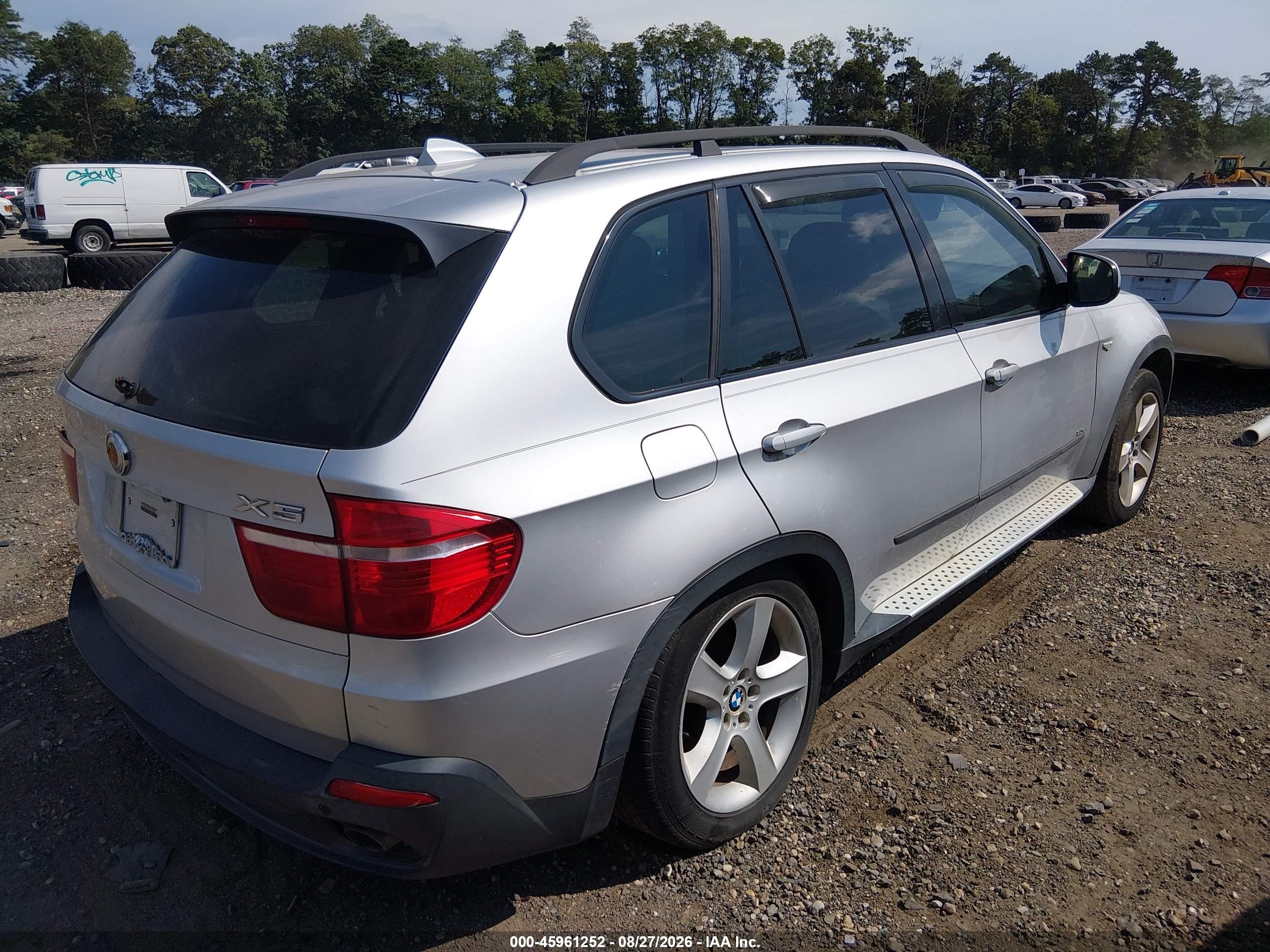 2008 Bmw X5 3.0si Серый vin: 5UXFE43588L003845