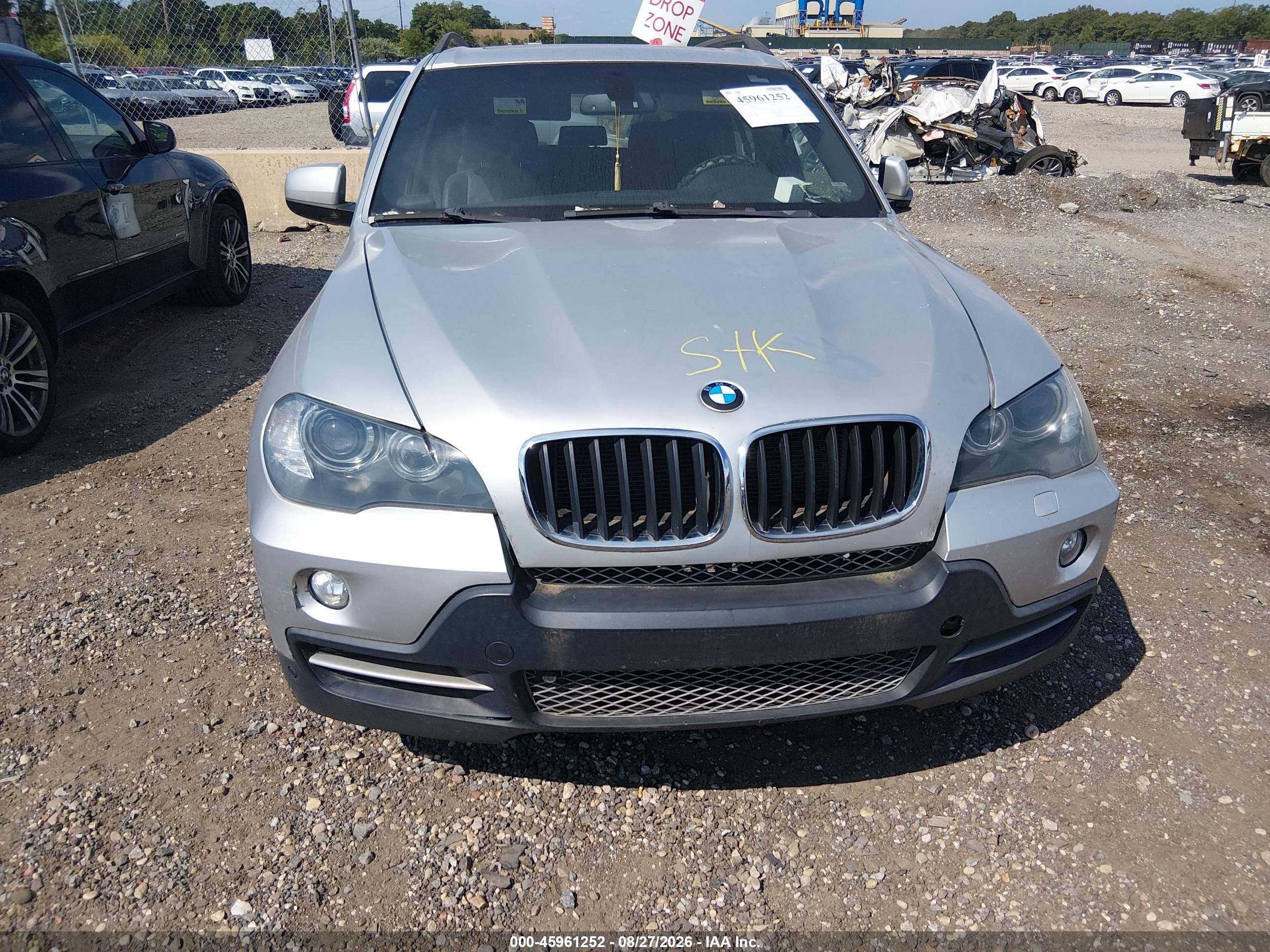 2008 Bmw X5 3.0si Серый vin: 5UXFE43588L003845