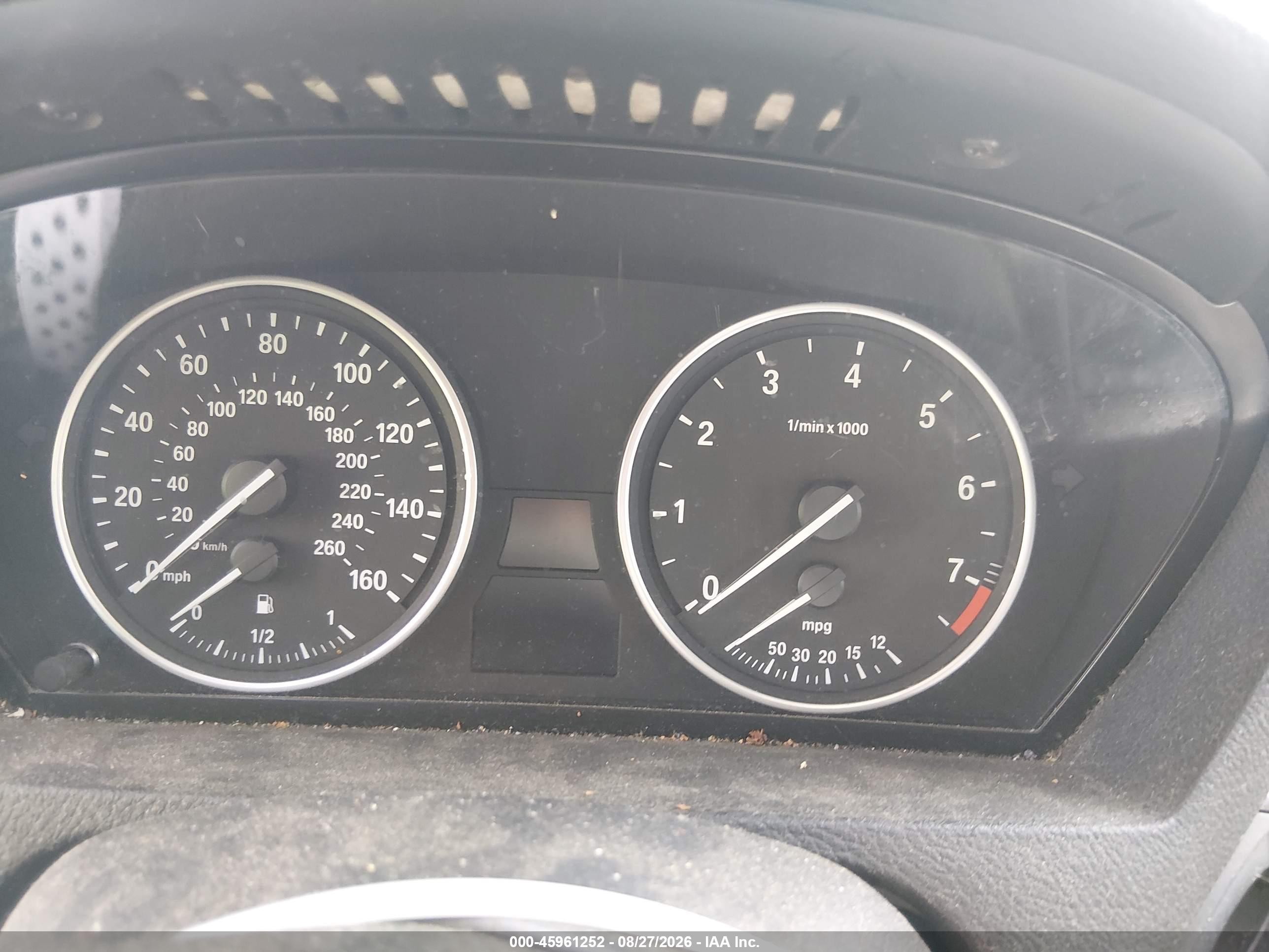 2008 Bmw X5 3.0si Серый vin: 5UXFE43588L003845