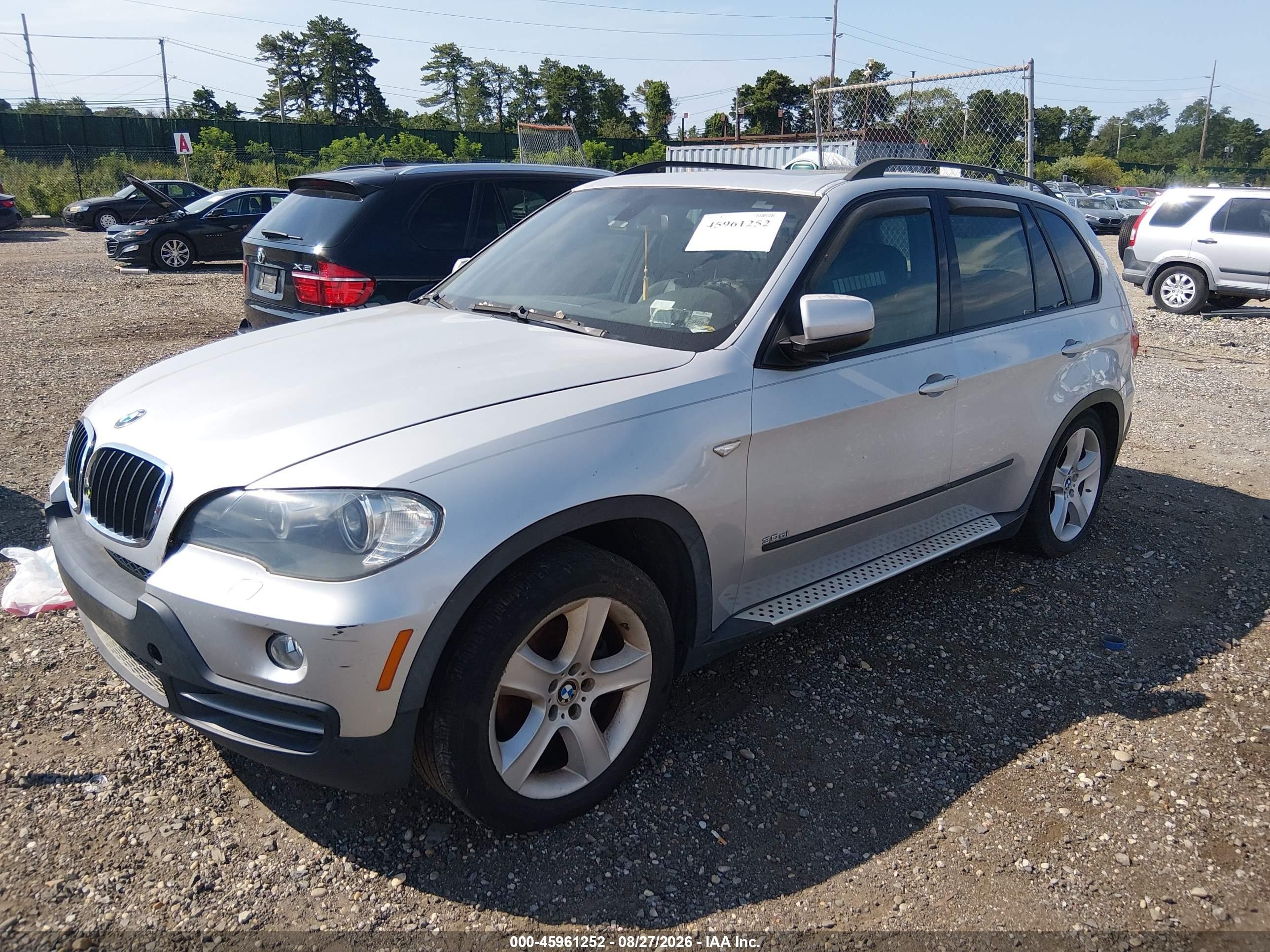 2008 Bmw X5 3.0si Серый vin: 5UXFE43588L003845